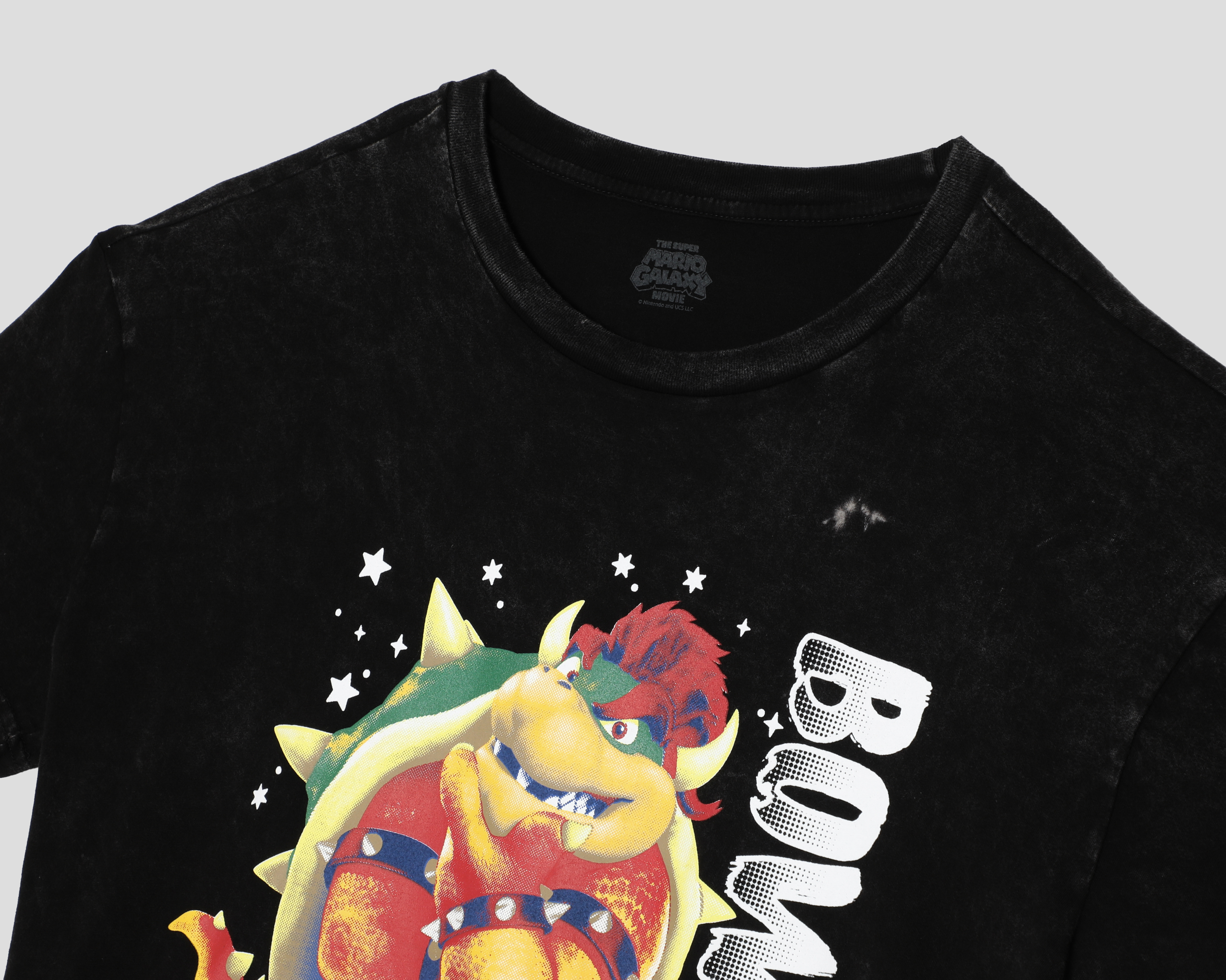 Foto 3 | Foto 3 | Playera de Cuello Redondo Negro The Super Mario Galaxy Movie para Hombre