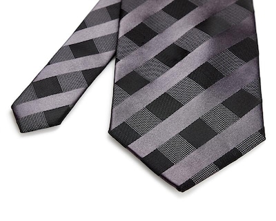 Foto 3 | Foto 3 | Corbata de Rayas Wall Street Plateada