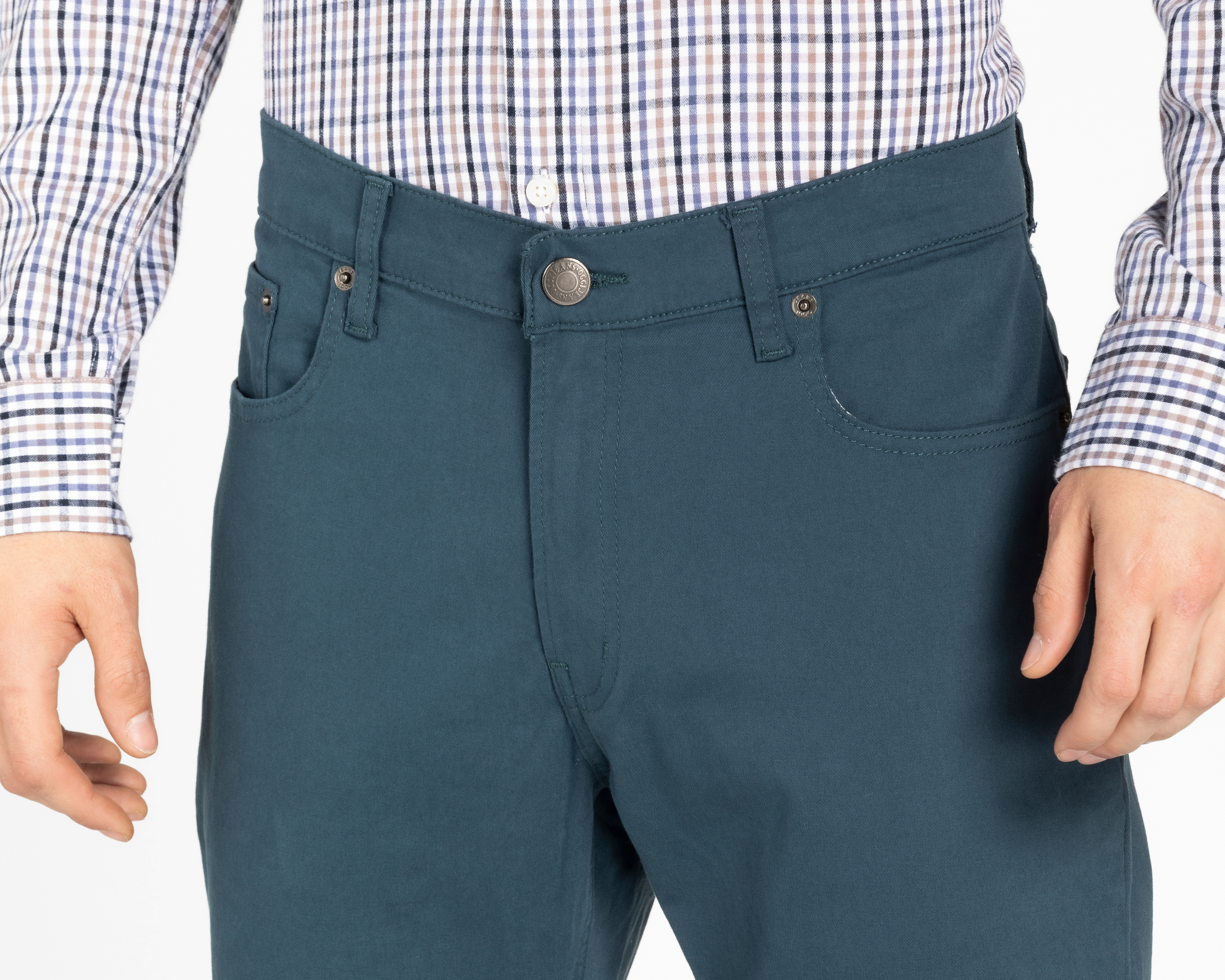 Foto 4 pulgar | Foto 3 | Pantalón de Gabardina Oggi Slim