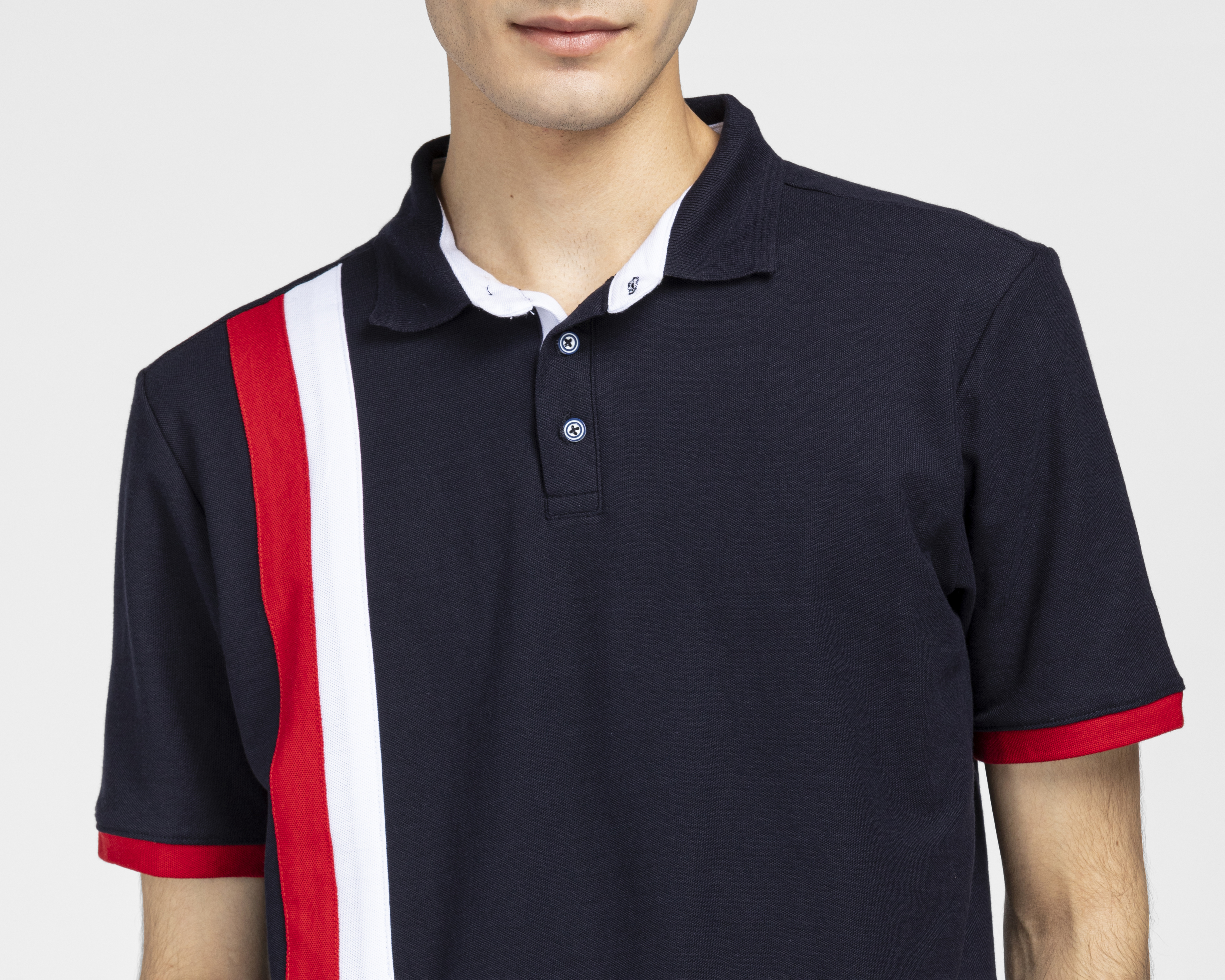 Foto 3 | Foto 3 | Playera Polo York Team Polo Club Azul con Franjas para Hombre