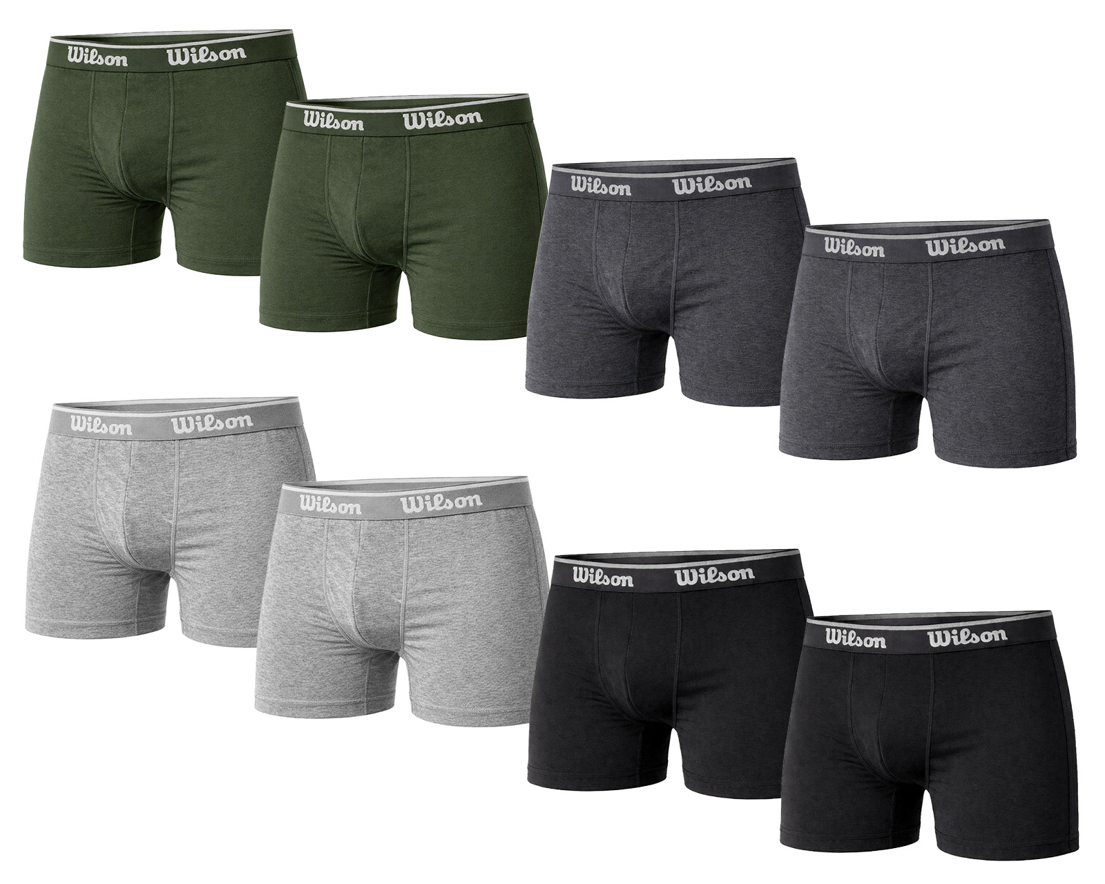 Bóxer Corto Wilson para Hombre 8 Piezas
