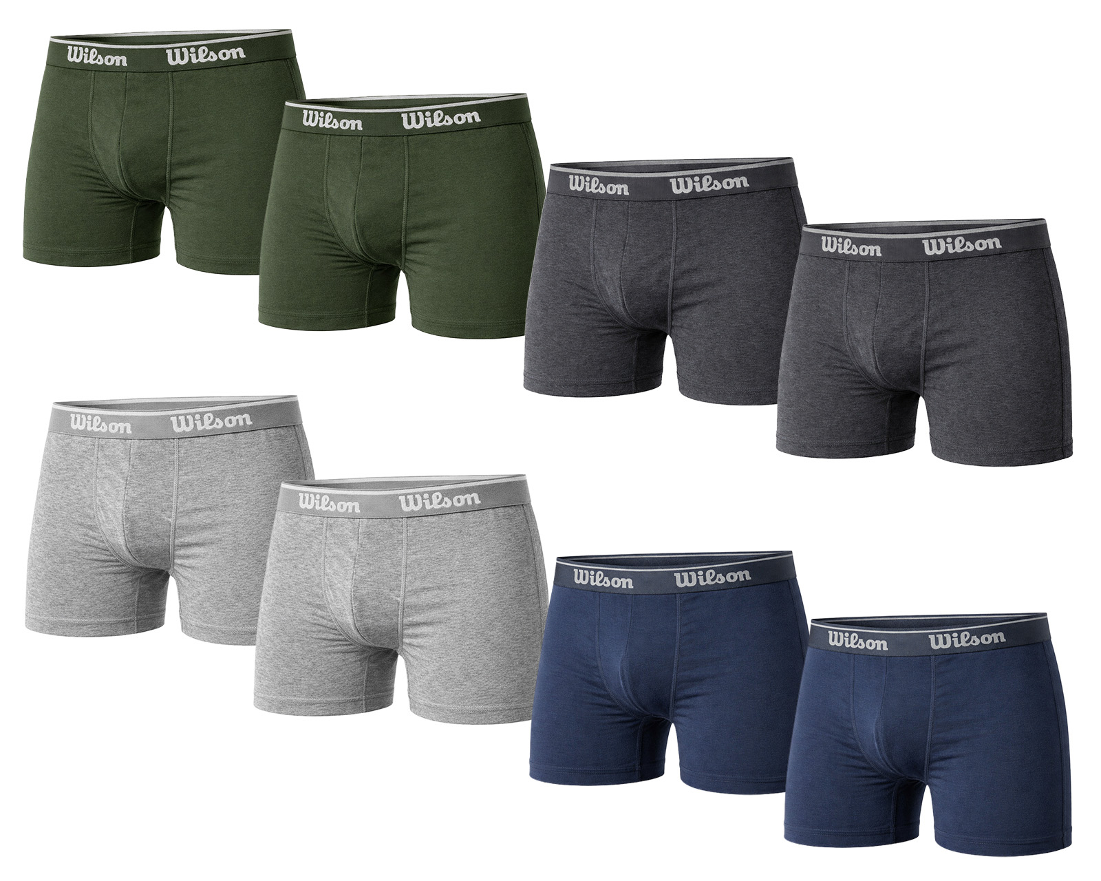 Foto 2 pulgar | Foto 1 | Bóxer Corto Wilson para Hombre 8 Piezas