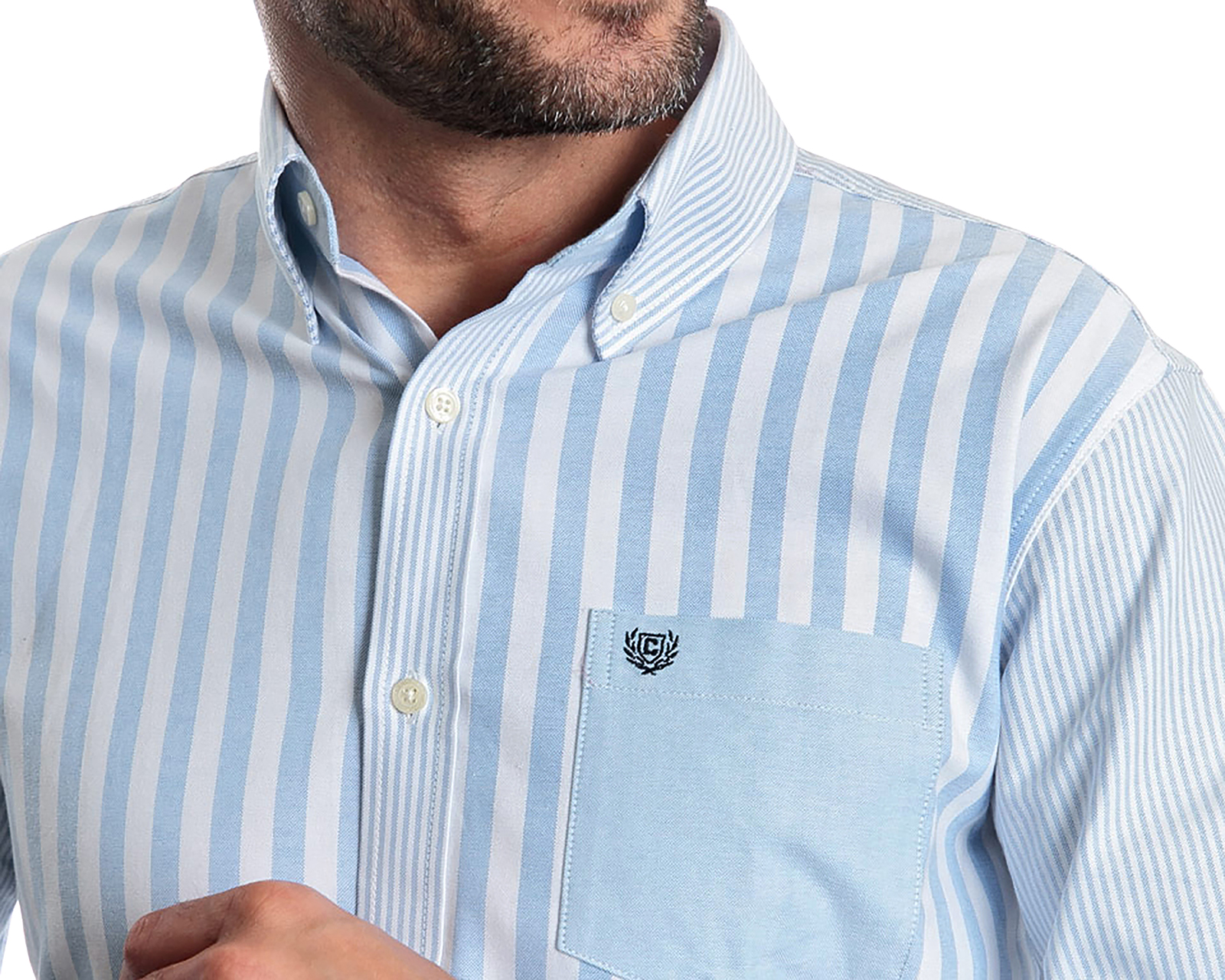 Foto 6 | Foto 6 | Camisa Casual Chaps Regular Fit a Rayas para Hombre