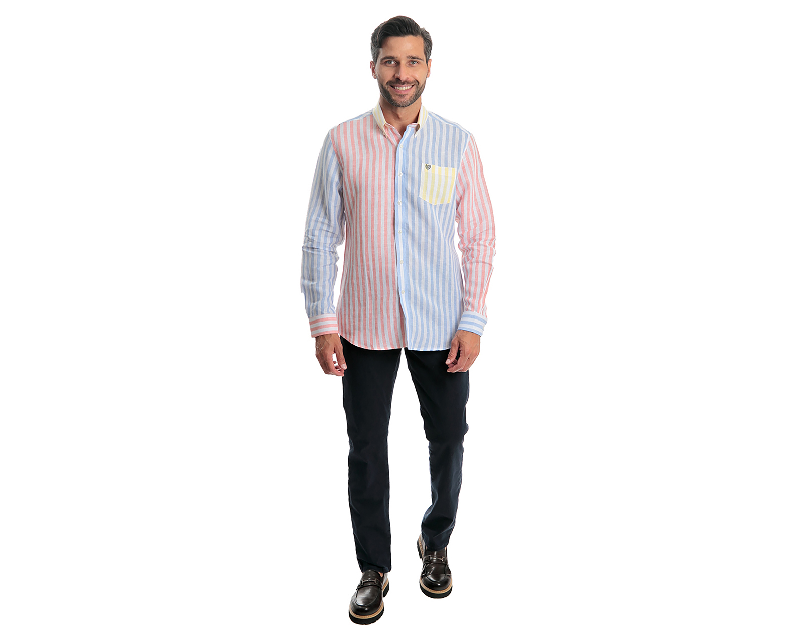 Foto 2 | Foto 2 | Camisa Casual Chaps Regular Fit a Rayas para Hombre