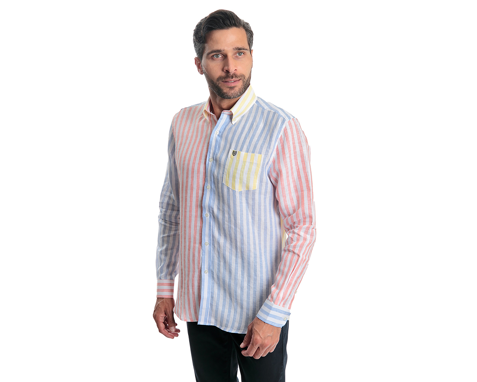 Foto 4 | Foto 4 | Camisa Casual Chaps Regular Fit a Rayas para Hombre