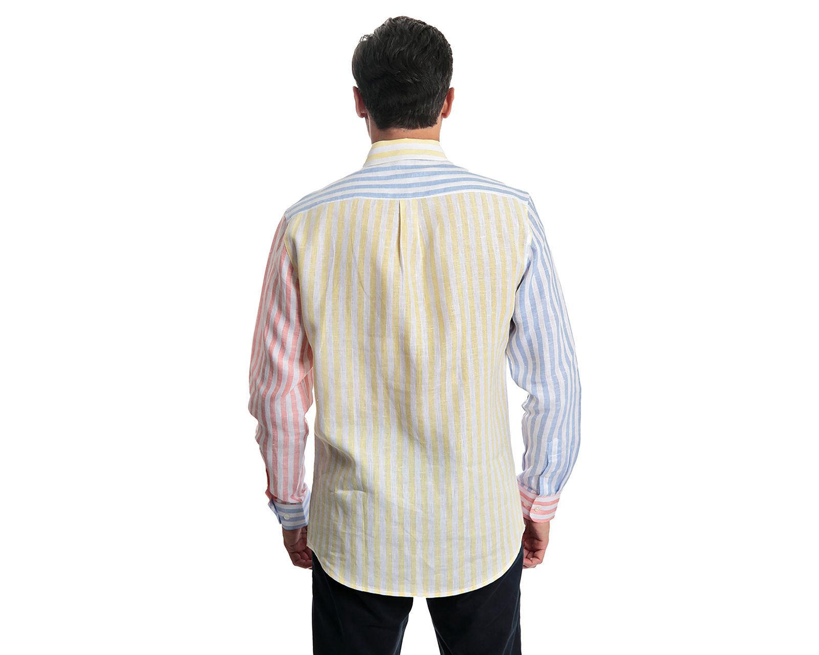 Foto 6 pulgar | Foto 5 | Camisa Casual Chaps Regular Fit a Rayas para Hombre