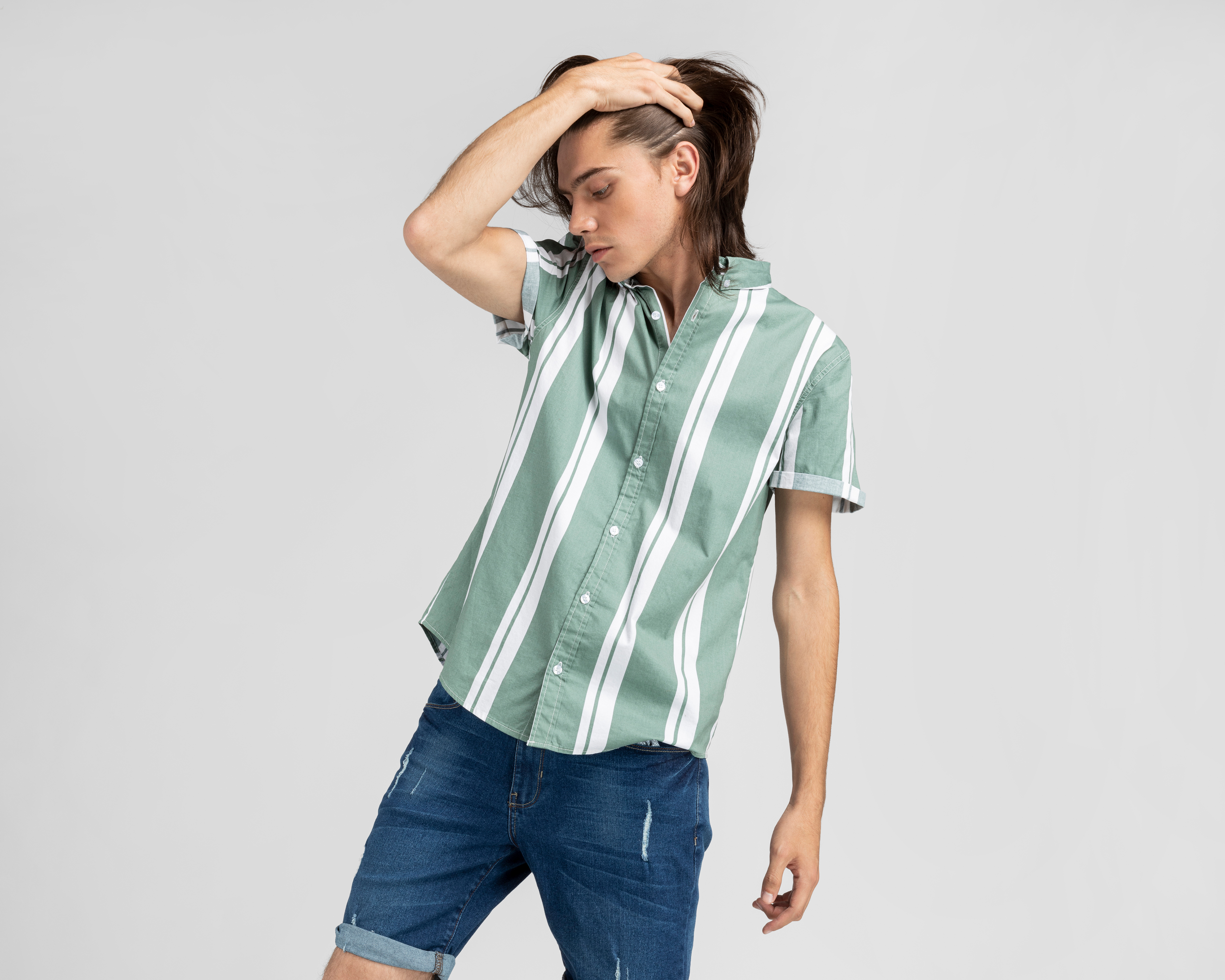 Camisa Casual Regular a Rayas