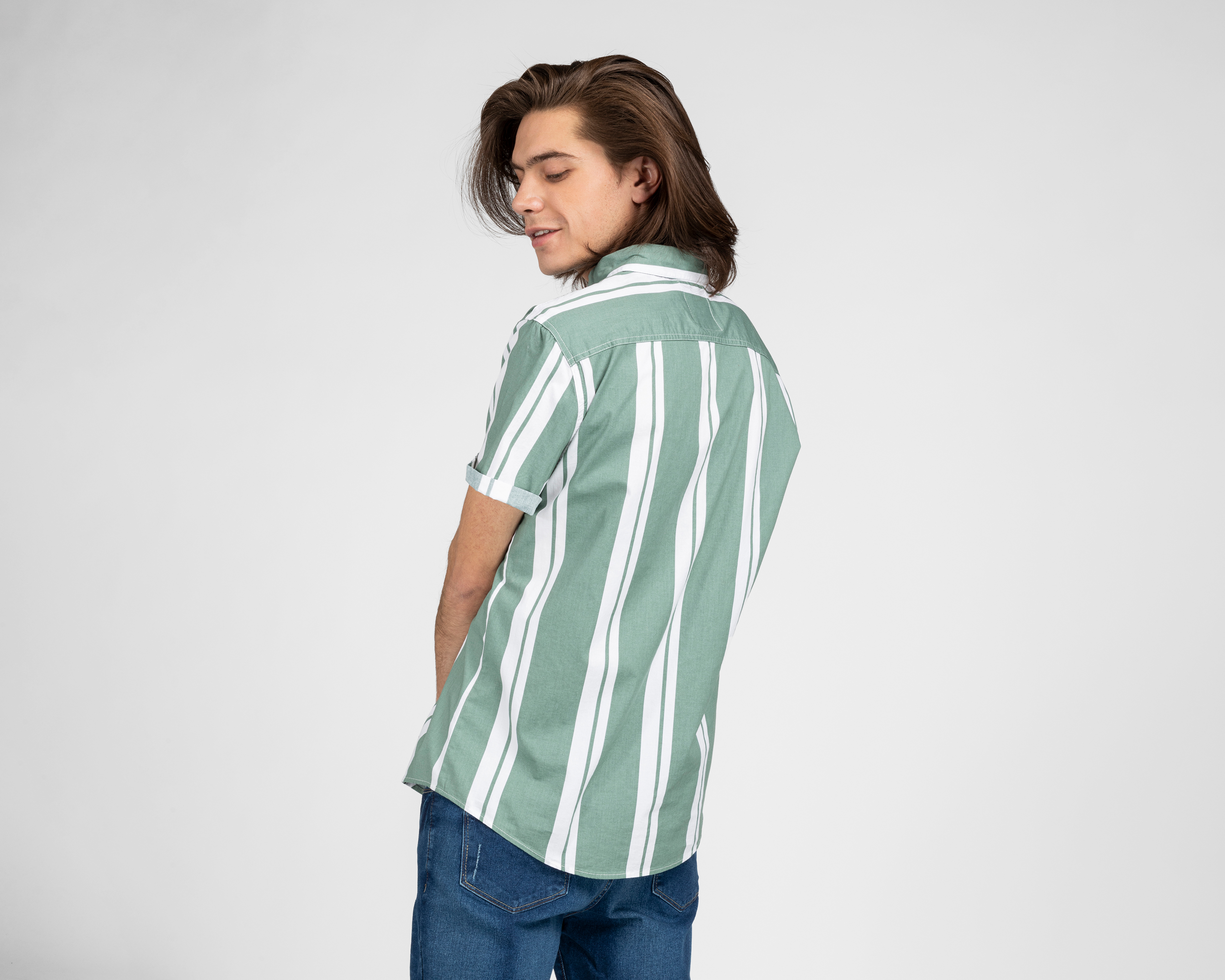 Foto 3 | Foto 3 | Camisa Casual Regular a Rayas