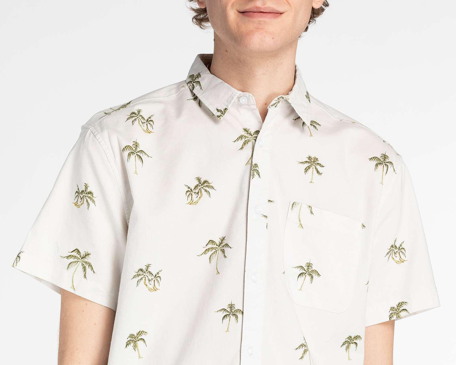 Foto 3 | Foto 3 | Camisa de Moda Porto Sur Regular Fit con Palmeras