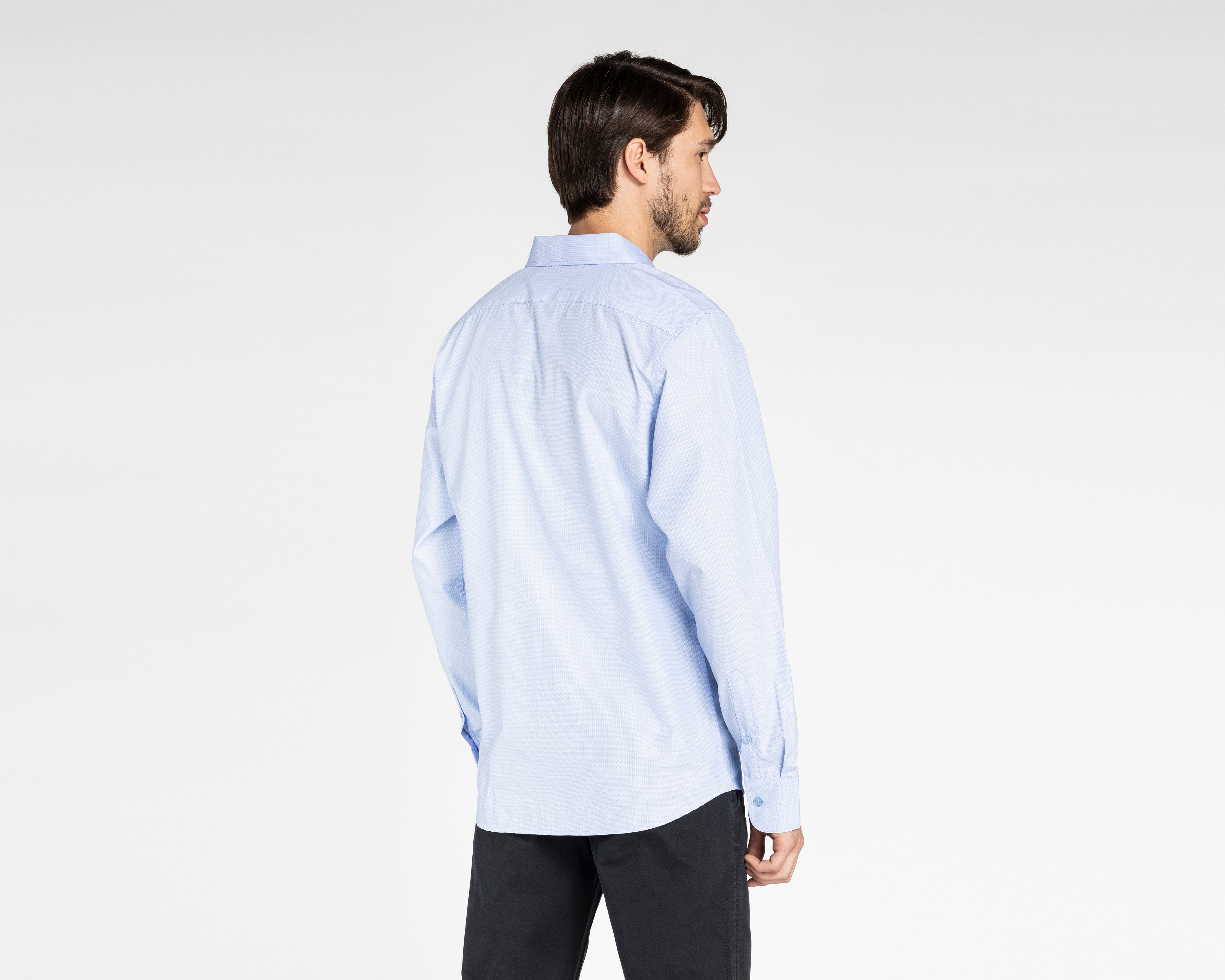 Foto 3 pulgar | Foto 2 | Camisa Casual Wall Street Reguar Fit con  Puntos