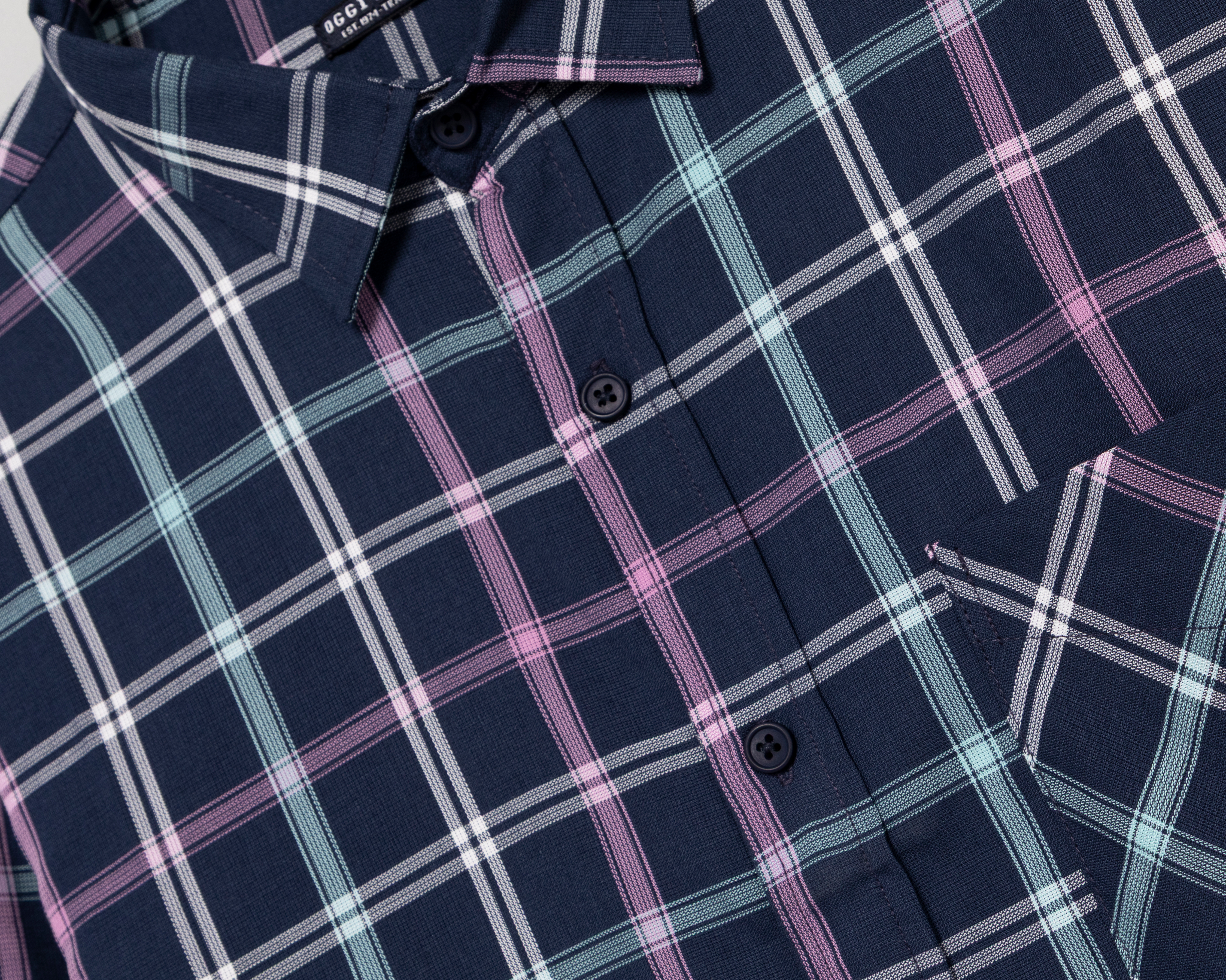 Foto 3 | Foto 3 | Camisa Casual Oggi Regular a Cuadros para Hombre