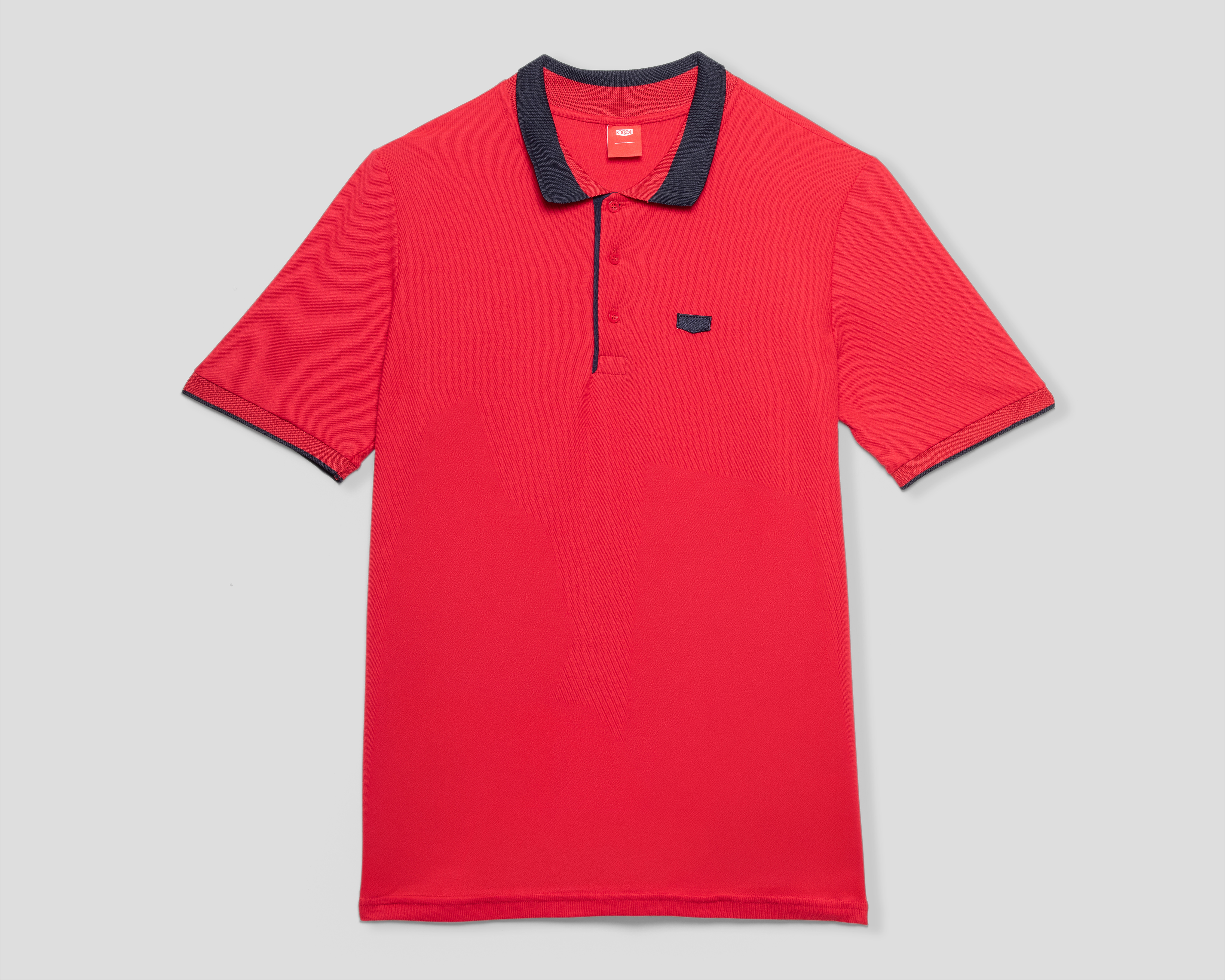 Foto 2 pulgar | Foto 1 | Playera Polo Oggi Roja para Hombre