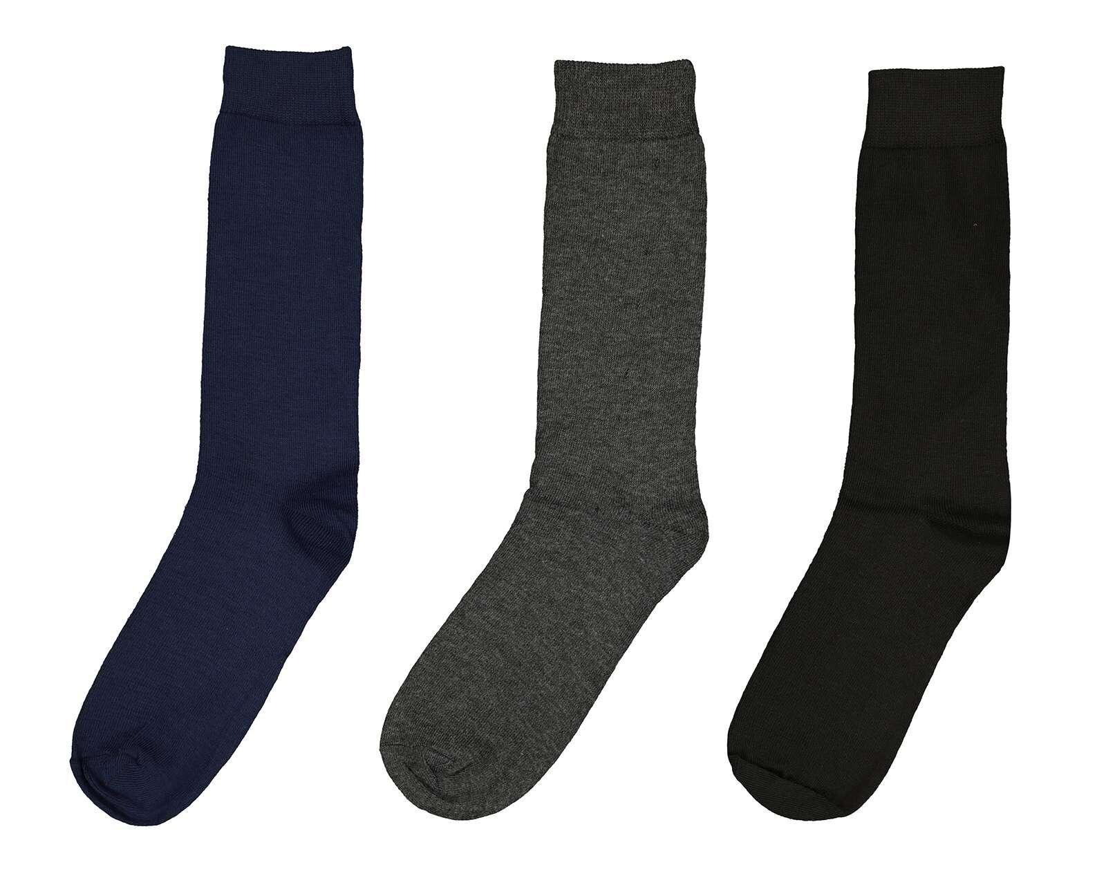 Calcetas de Vestir Largas Wall Street para Hombre 3 Pares