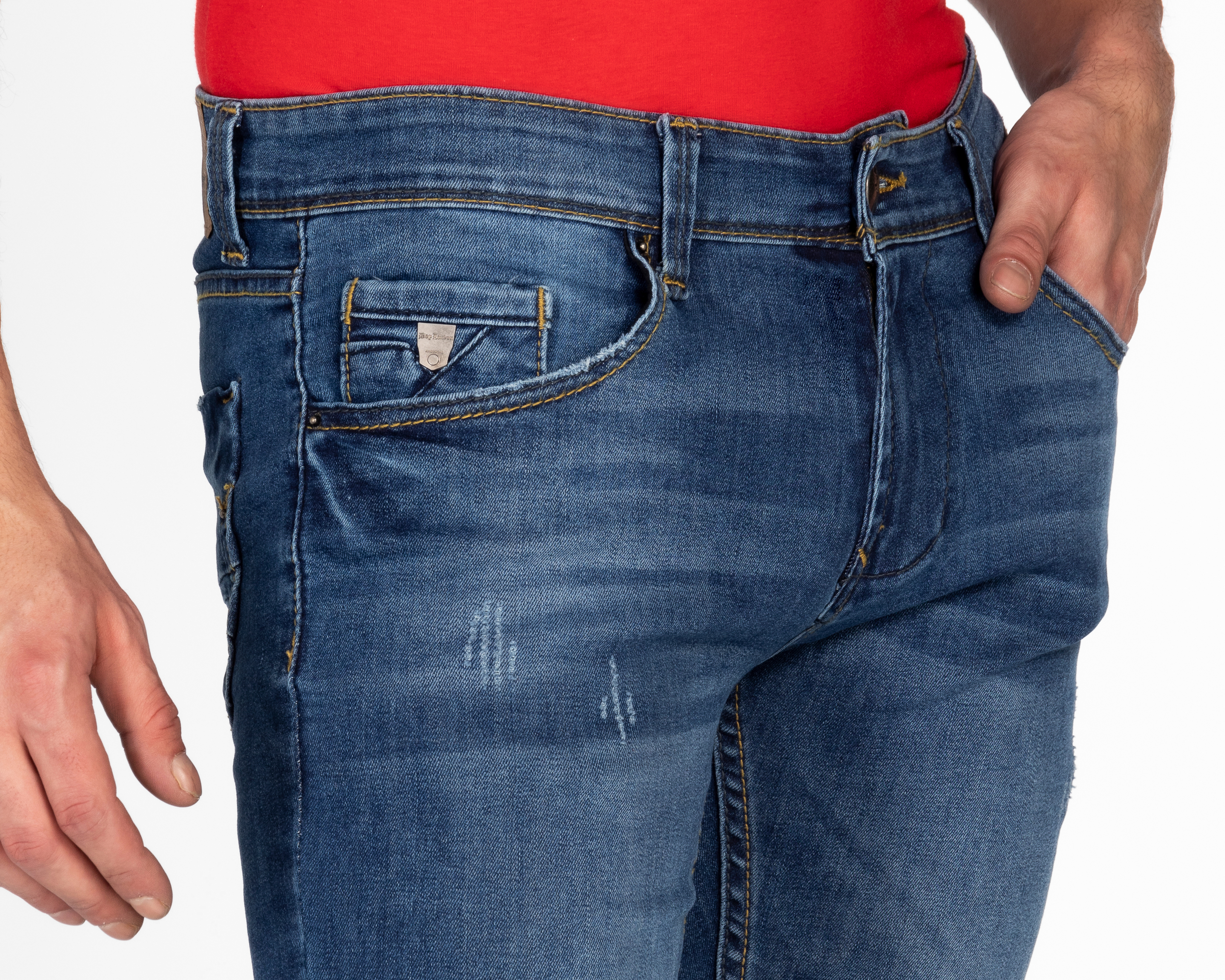 Foto 4 pulgar | Foto 3 | Jeans Slim Fit Boy London para Hombre