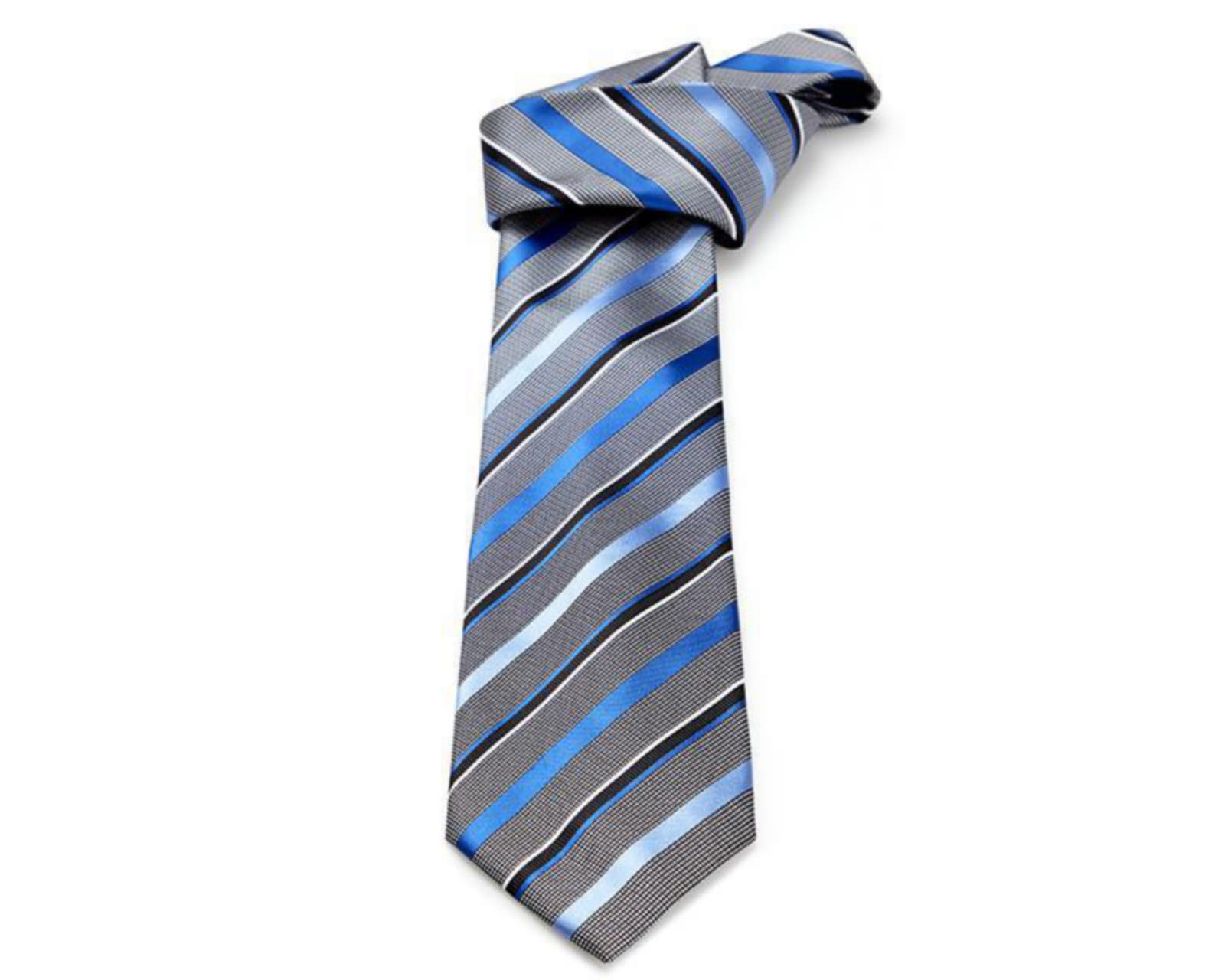 Foto 2 pulgar | Foto 1 | Corbata de Rayas Wall Street Plateada