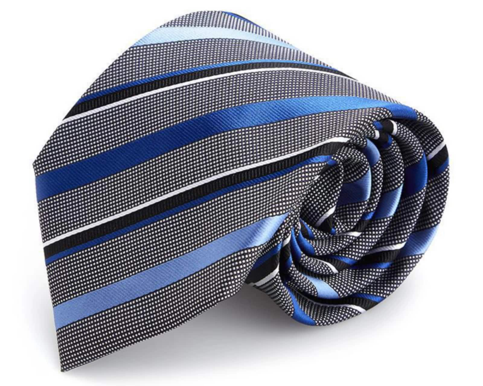 Foto 3 pulgar | Foto 2 | Corbata de Rayas Wall Street Plateada