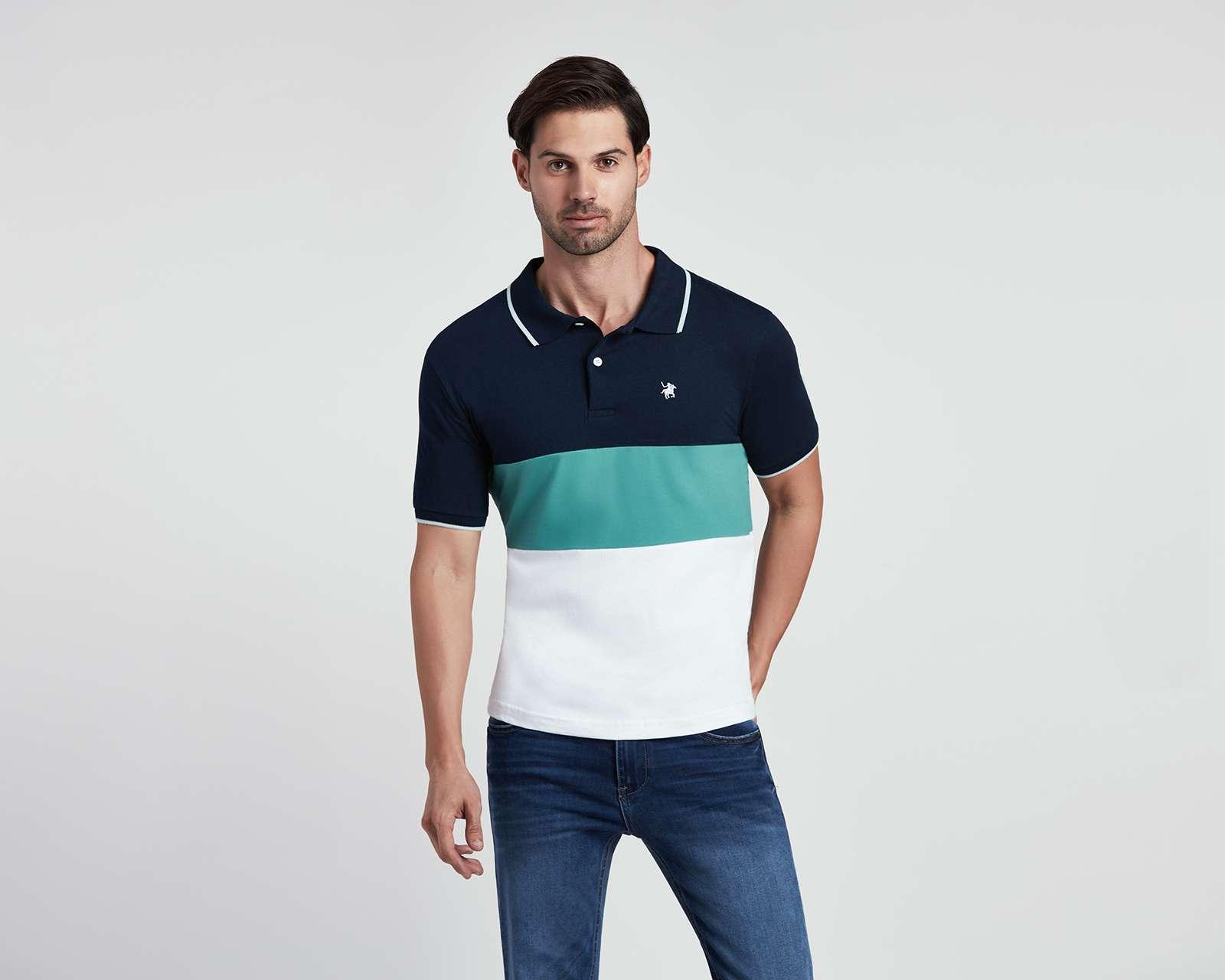 Playera Polo York Team Polo Club Multicolor para Hombre