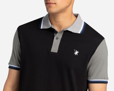 Foto 3 | Foto 3 | Playera Polo York Team Polo Club Negra con Gris para Hombre