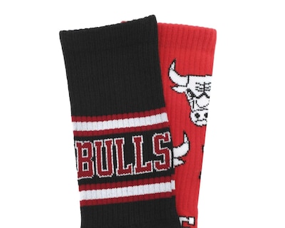 Foto 2 | Foto 2 | Calcetas Largas NBA Chicago Bulls para Hombre 2 Pares