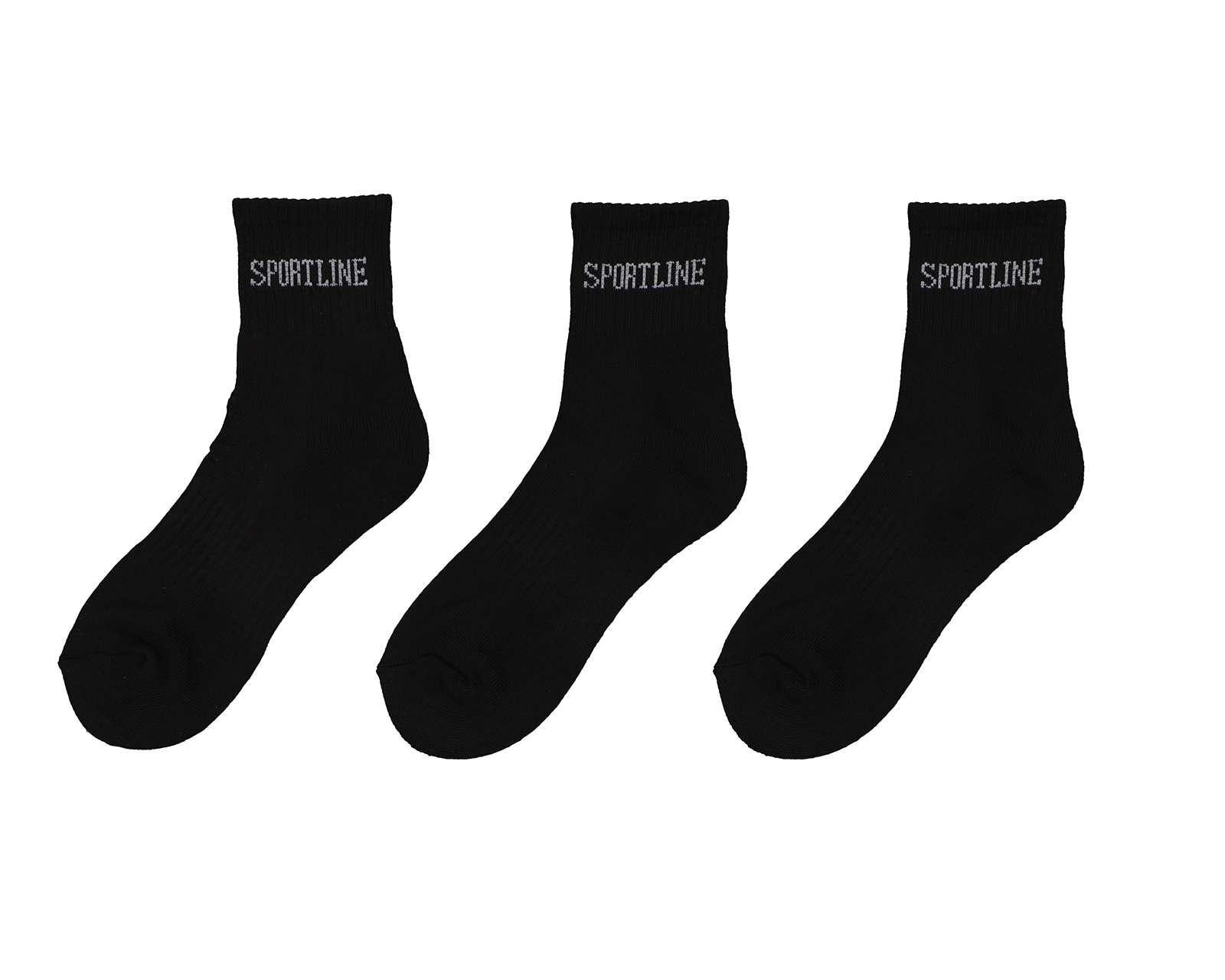 Foto 2 pulgar | Foto 1 | Calcetas Tobilleras Sportline para Hombre 3 Pares