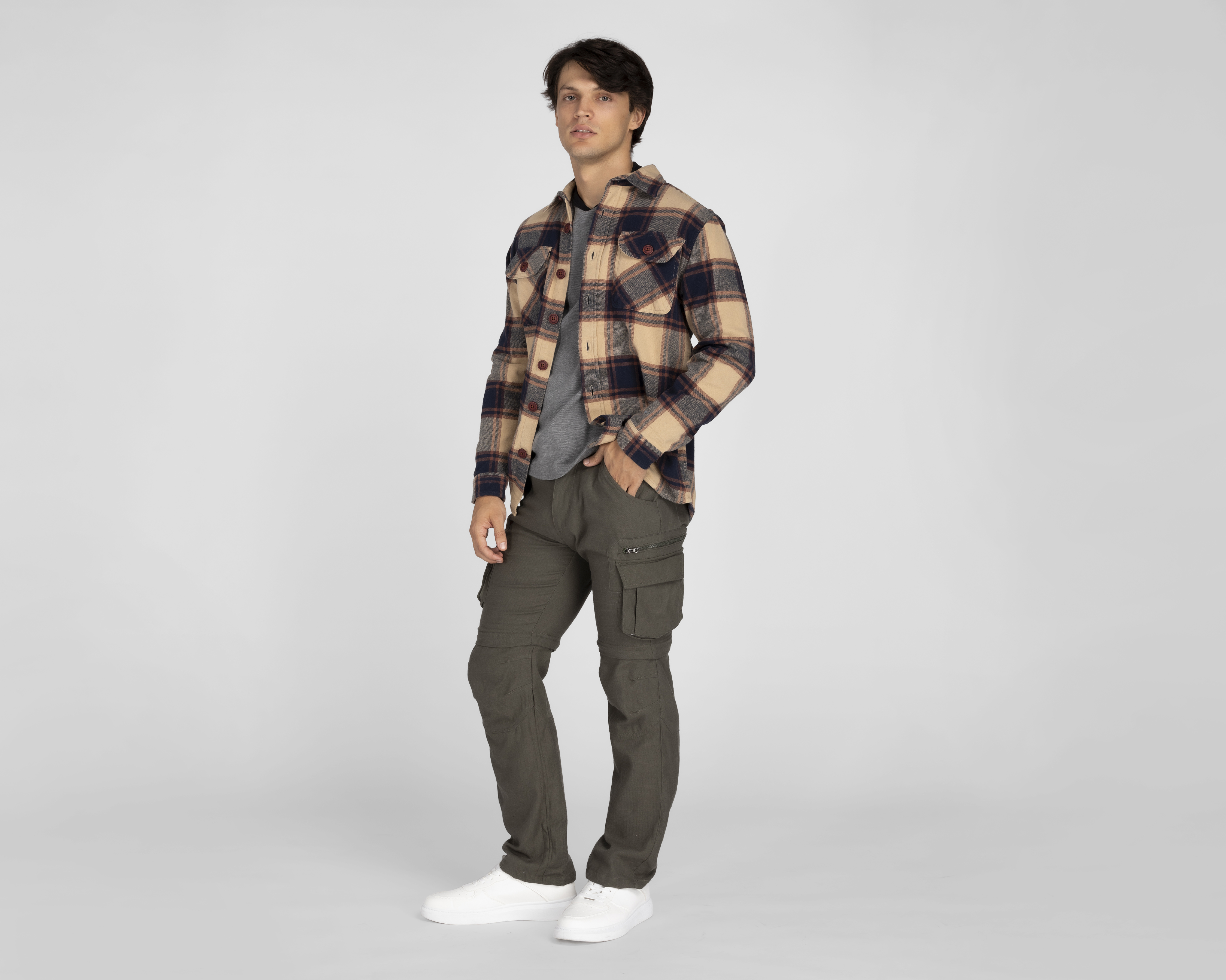 Foto 3 pulgar | Foto 2 | Camisa Casual Refill Regular Fit a Cuadros