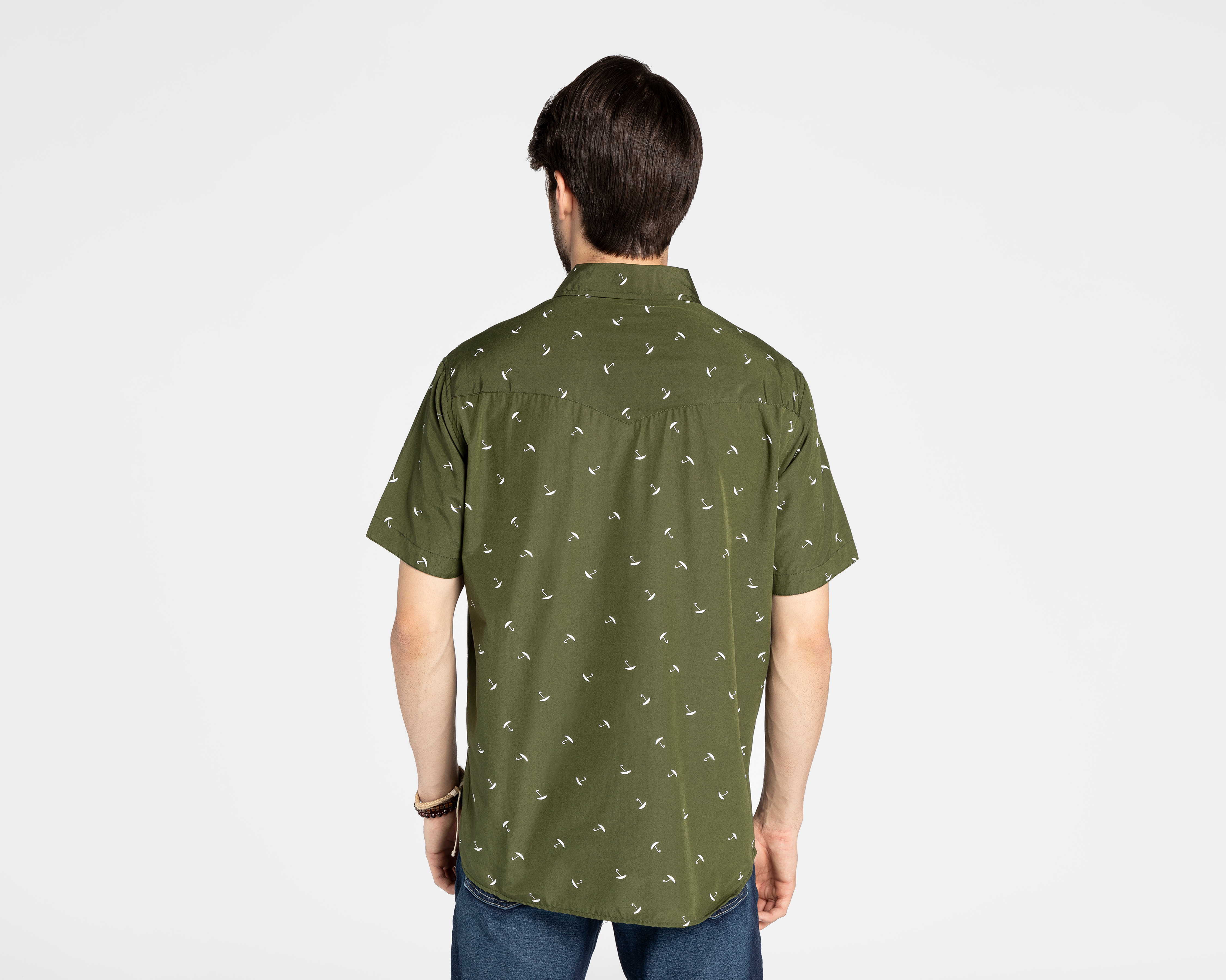 Foto 4 pulgar | Foto 3 | Camisa de Moda Refill Slim Fit con Miniprint