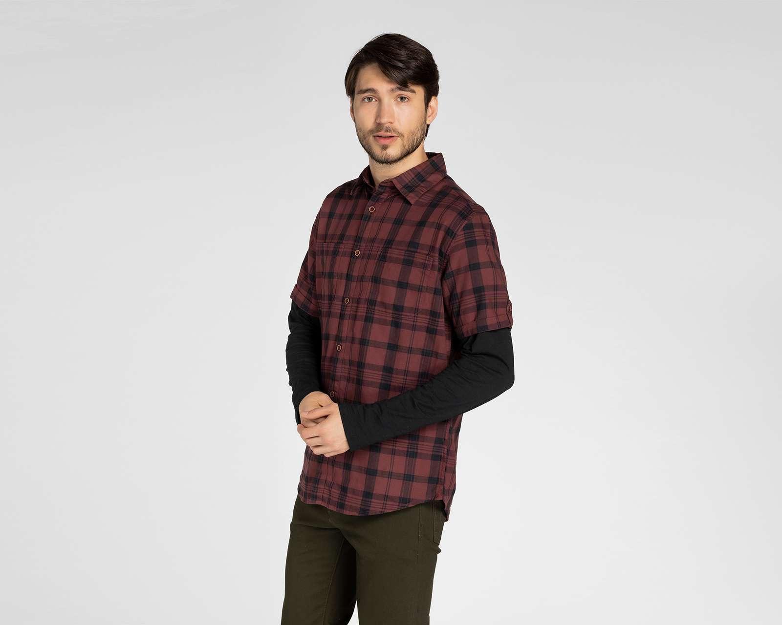 Foto 2 pulgar | Foto 1 | Camisa Refill Regular Fit a Cuadros