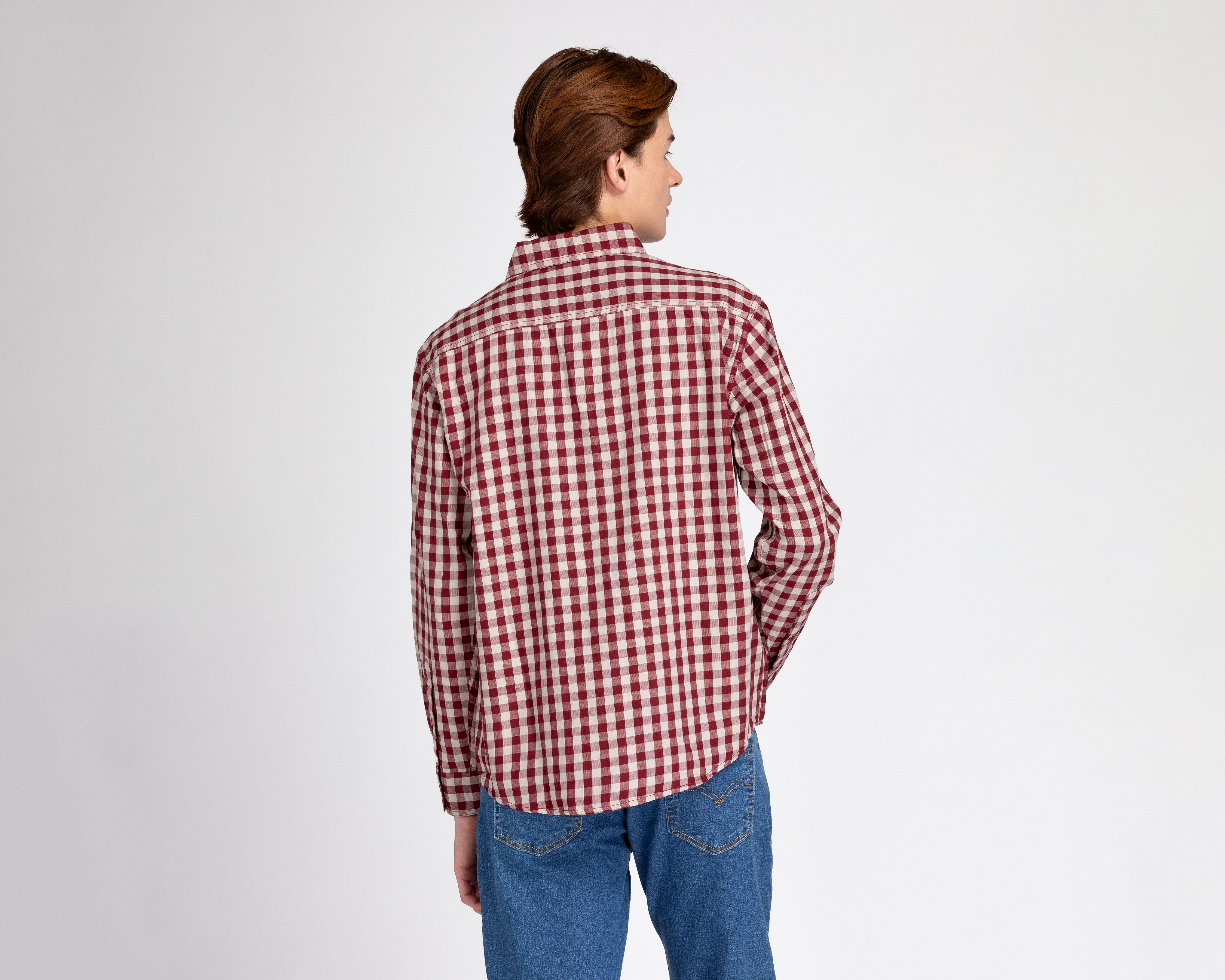 Foto 3 pulgar | Foto 2 | Camisa Casual Porto Sur Regular Fit a Cuadros