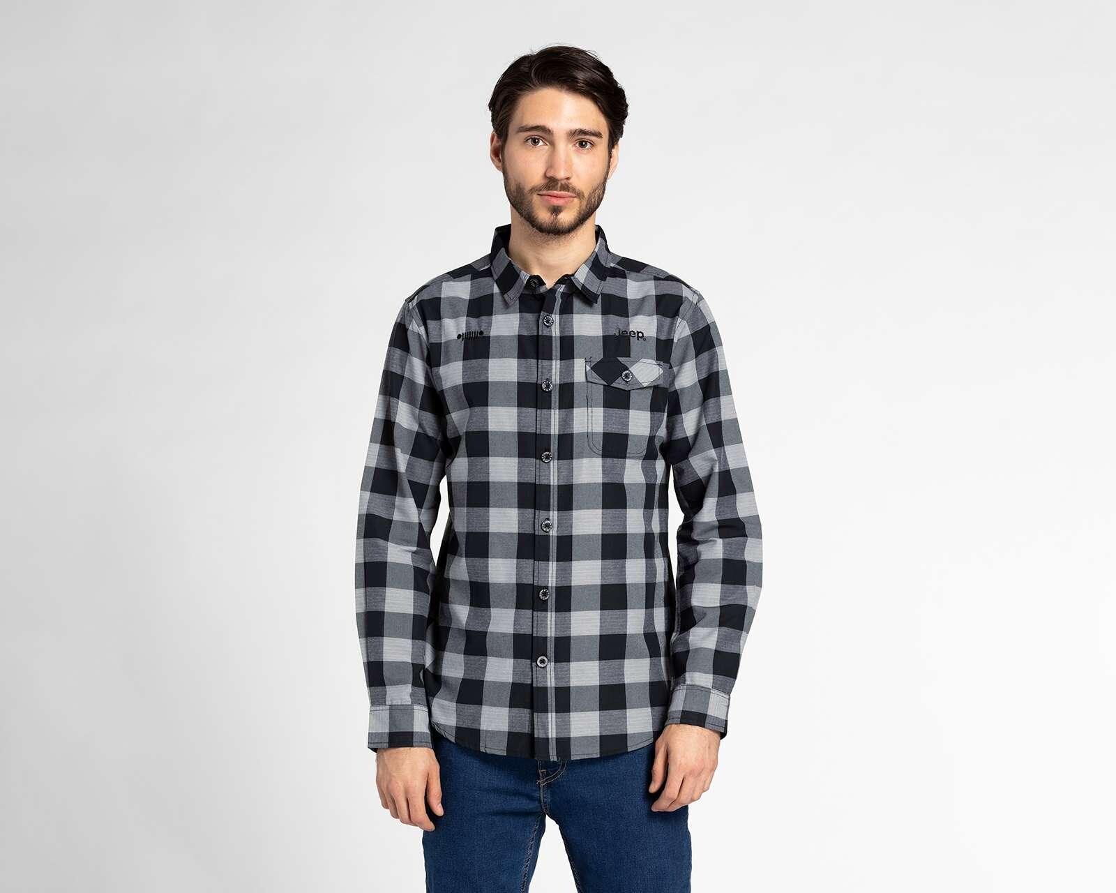 Foto 2 pulgar | Foto 1 | Camisa de Moda Jeep Regular Fit a Cuadros