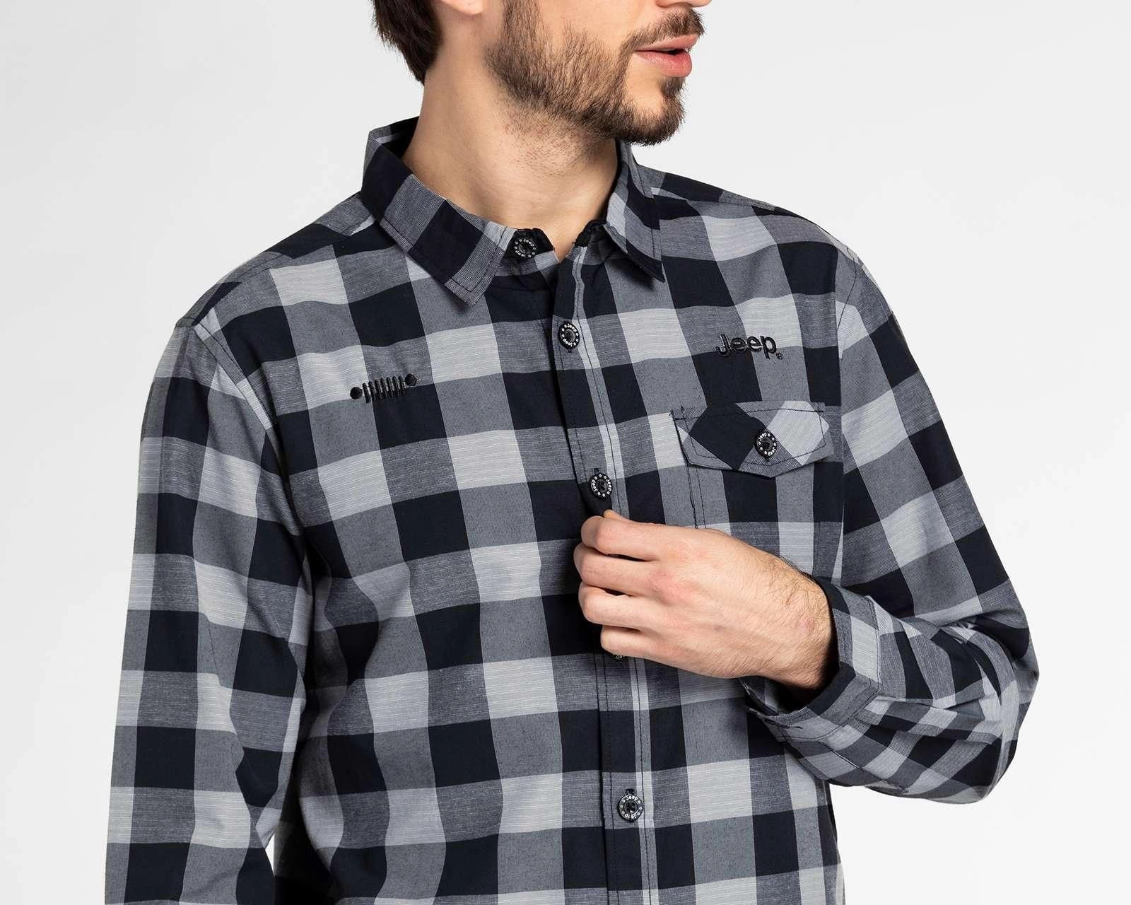 Foto 4 pulgar | Foto 3 | Camisa de Moda Jeep Regular Fit a Cuadros