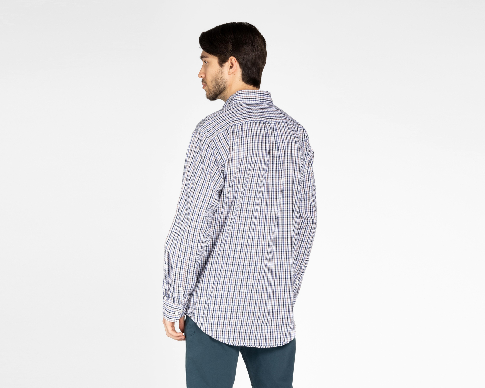 Foto 3 pulgar | Foto 2 | Camisa Porto Sur Clásico Fit a Cuadros