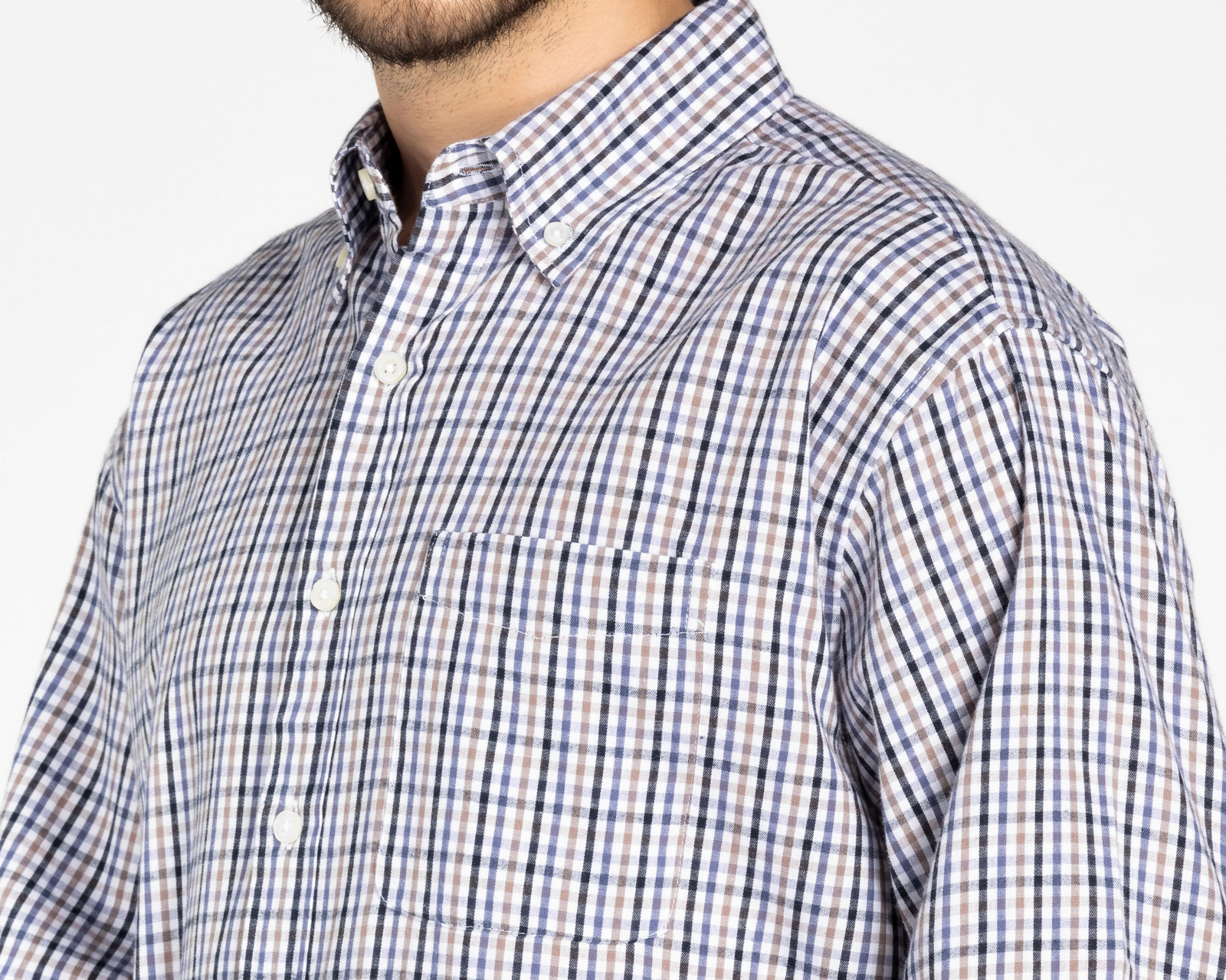 Foto 4 pulgar | Foto 3 | Camisa Porto Sur Clásico Fit a Cuadros