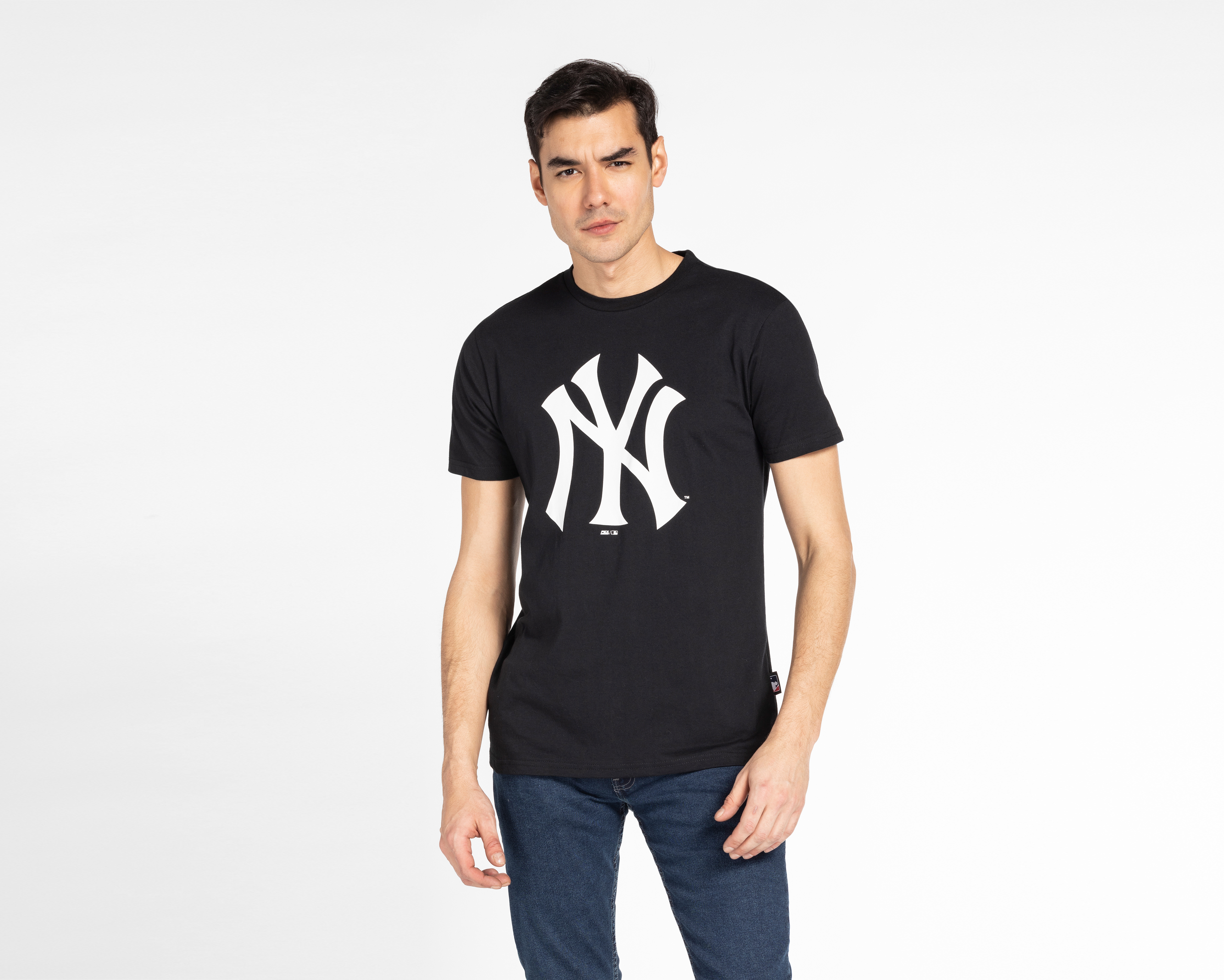 Foto 2 pulgar | Foto 1 | Playera MLB NY Yankees Cuello Redondo