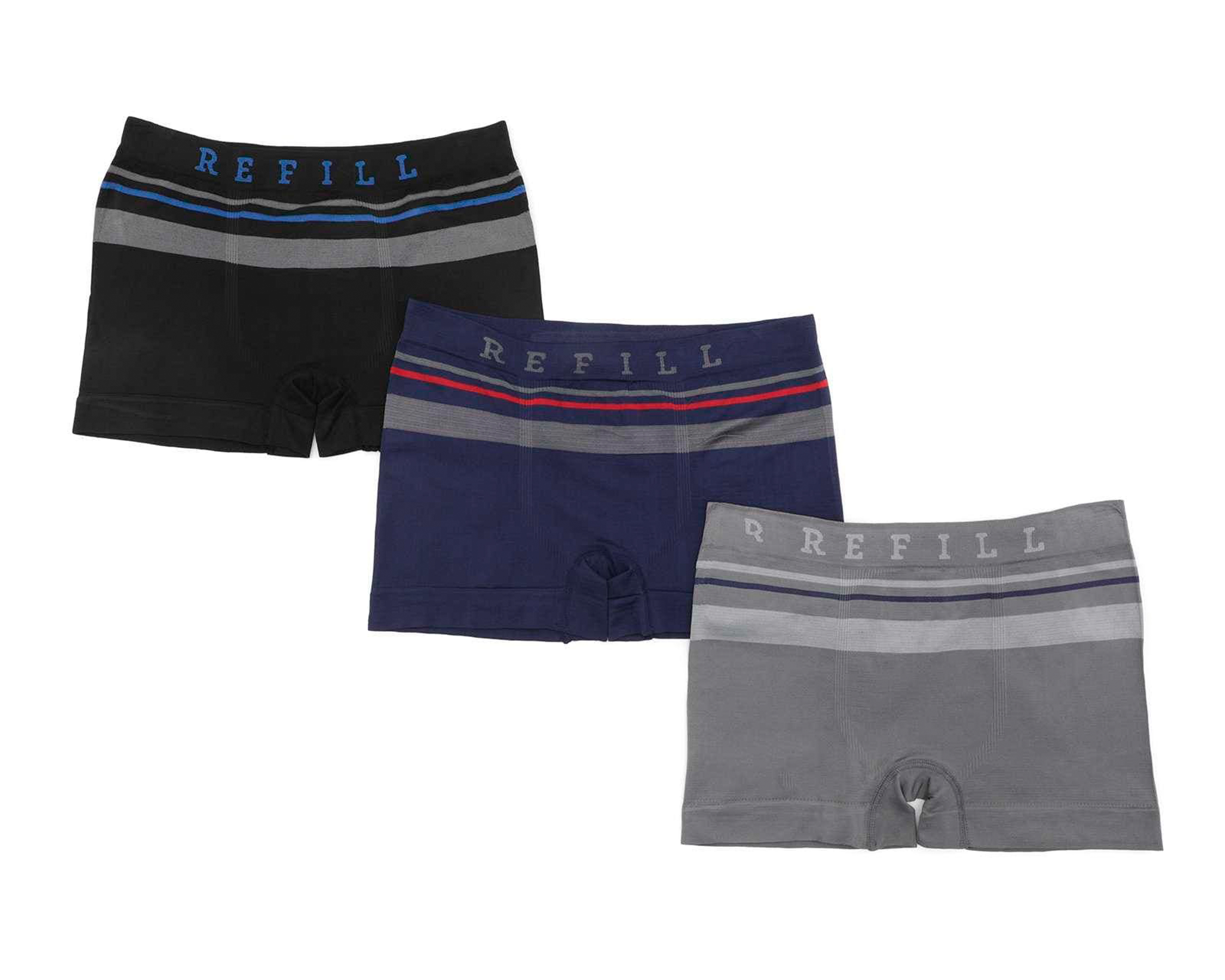 Foto 1 | Foto 1 | Bóxer Corto Refill 3 Piezas