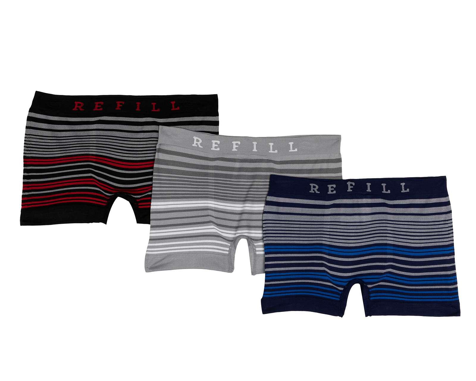 Foto 2 pulgar | Foto 1 | Bóxer Corto Refill 3 Piezas