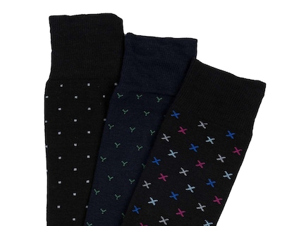 Foto 2 | Foto 2 | Calcetas de Vestir Wall Street para Hombre 3 Pares