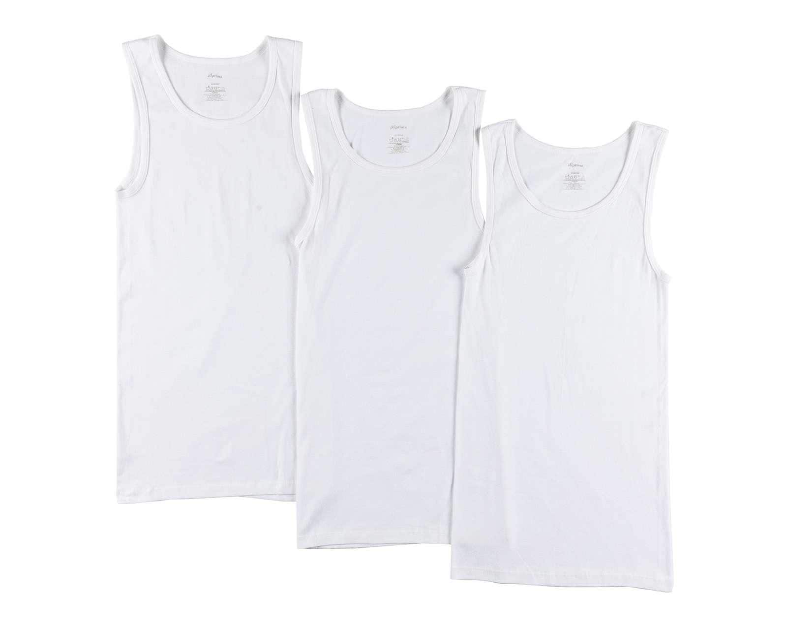 Foto 2 pulgar | Foto 1 | Camiseta Interior Óptima 3 Piezas