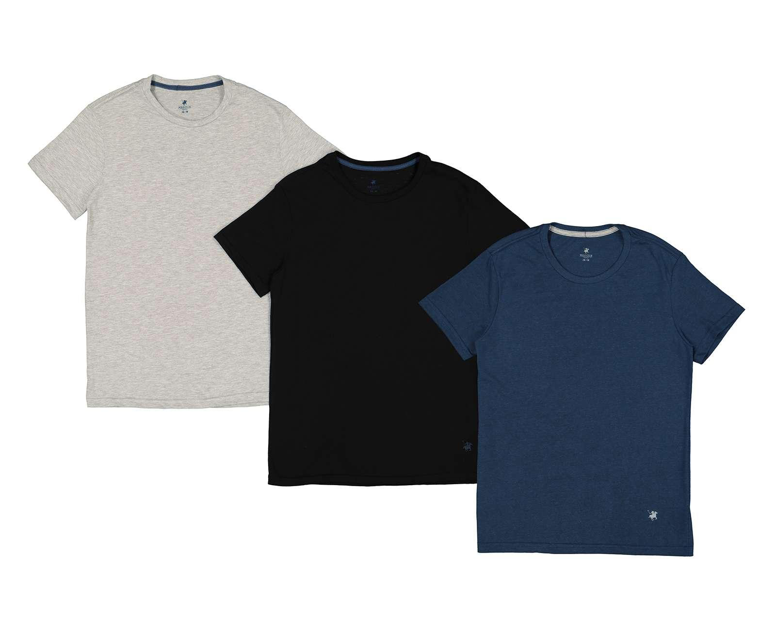 Playera Interior Cuello Redondo York Team Polo Club 3 Piezas