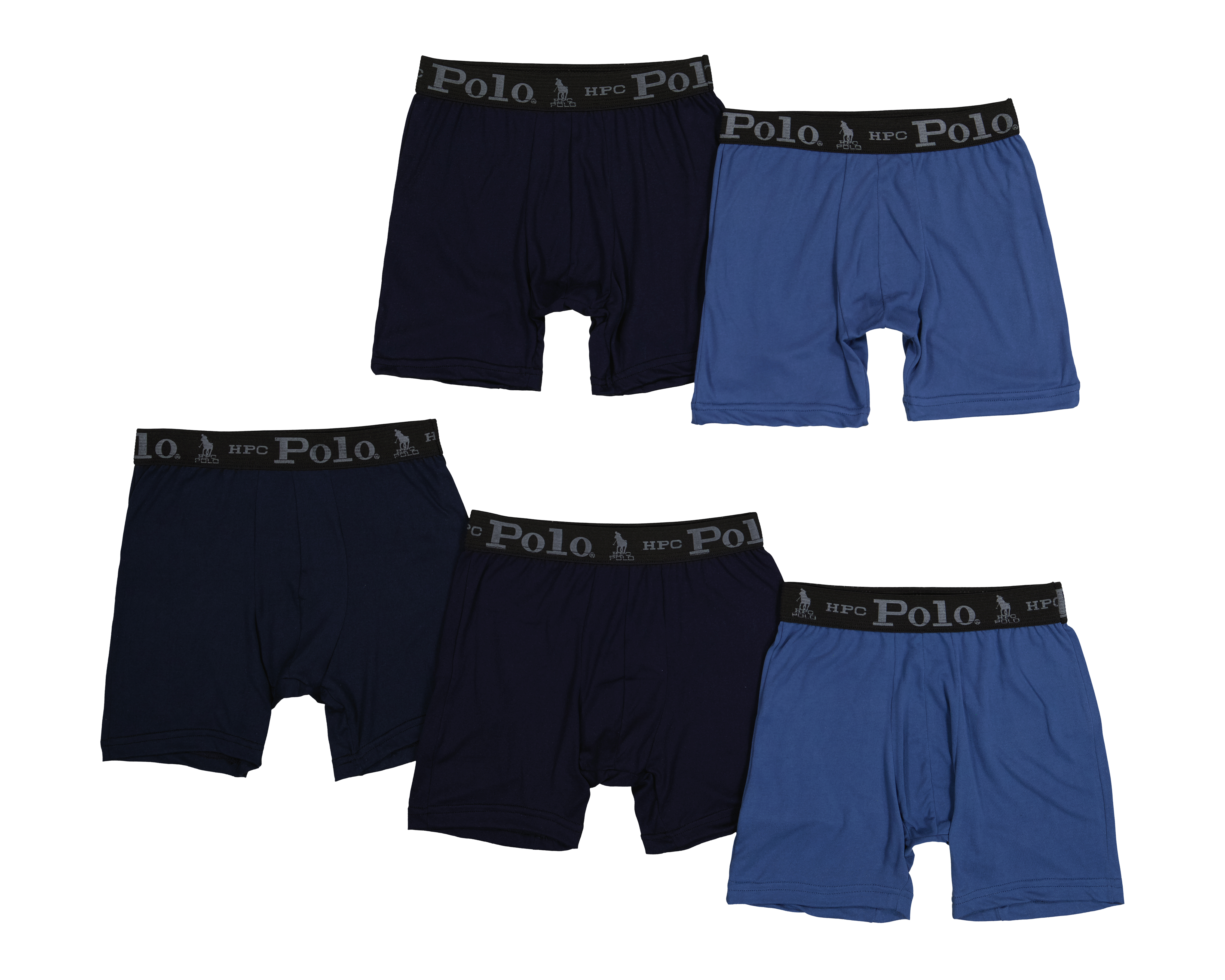Bóxer Largo HPC Polo para Hombre 5 Piezas