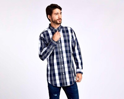 Foto 1 | Foto 1 | Camisa Casual Porto Sur Regular Fit a Cuadros