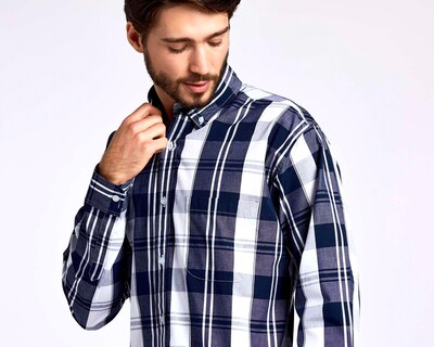 Foto 3 | Foto 3 | Camisa Casual Porto Sur Regular Fit a Cuadros