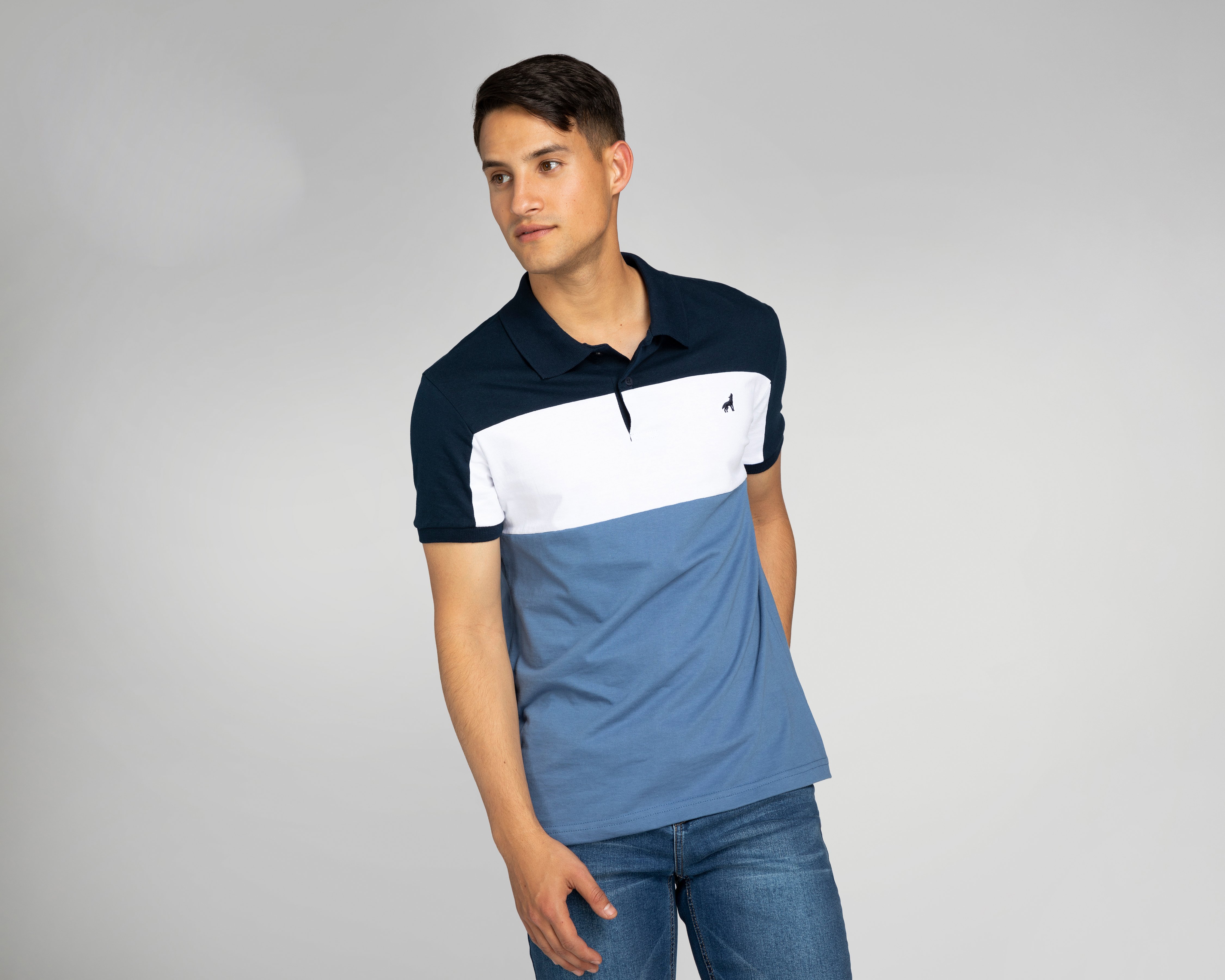 Playera Polo Refill Azul para Hombre
