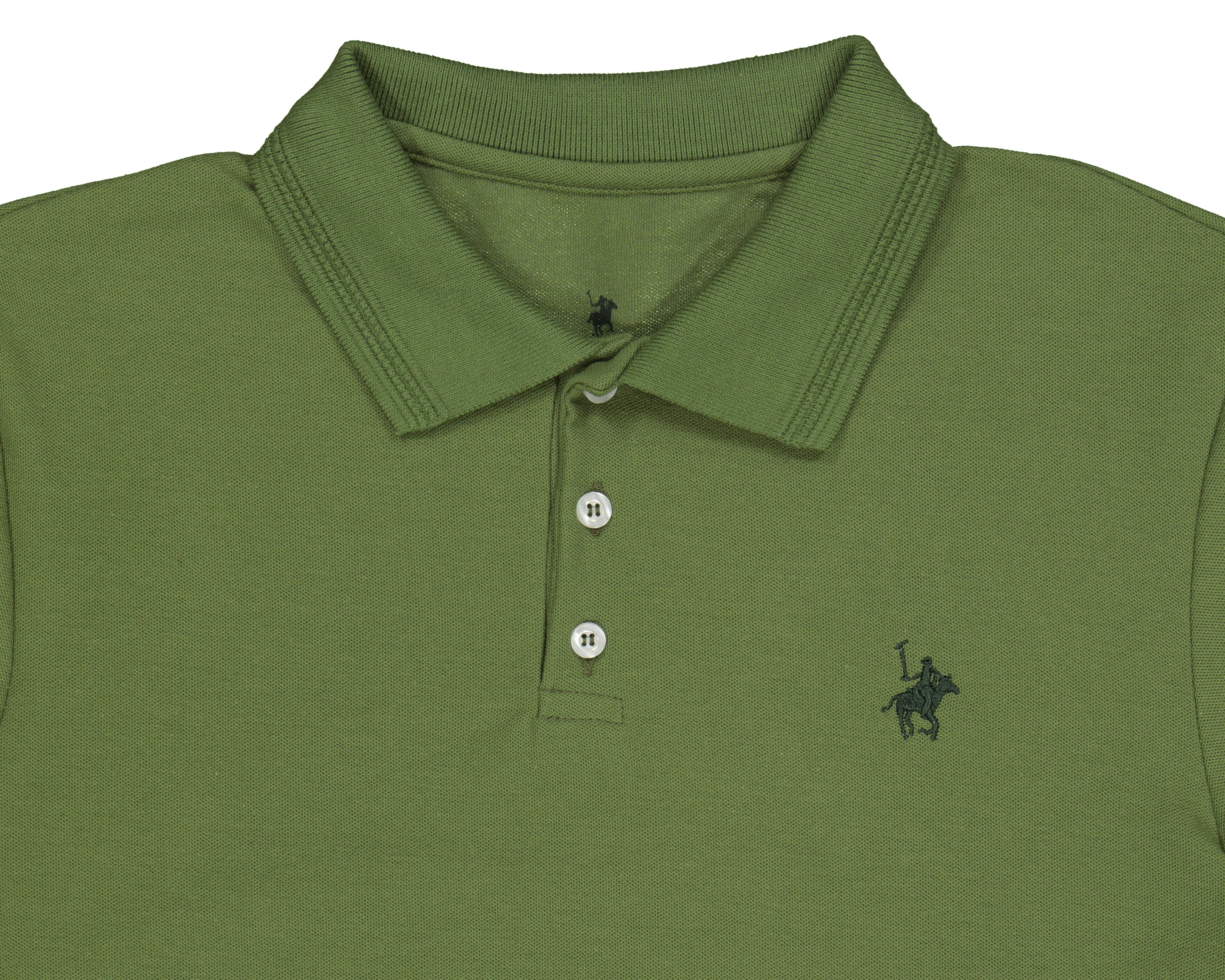 Foto 4 pulgar | Foto 3 | Playera Polo York Team Polo Club Verde Olivo para Hombre