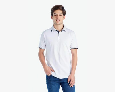 Foto 1 | Foto 1 | Playera Polo Refill Blanca para Hombre