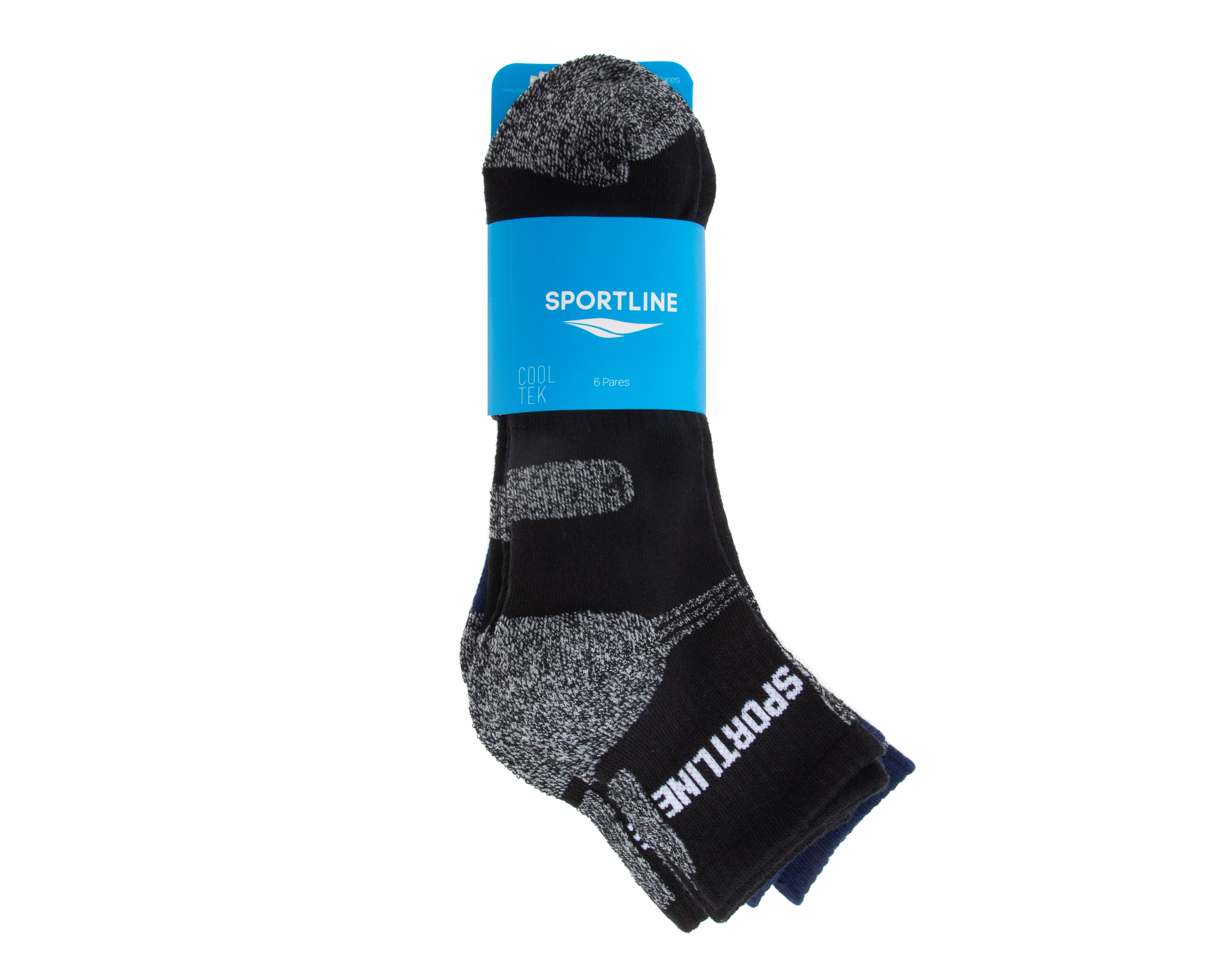 Foto 3 | Foto 3 | Calcetas Deportivas Cortas Sportline Cooltek para Hombre 6 Pares