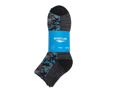 Foto 3 | Foto 3 | Calcetas Deportivas Cortas Sportline Cooltek para Hombre 6 Pares