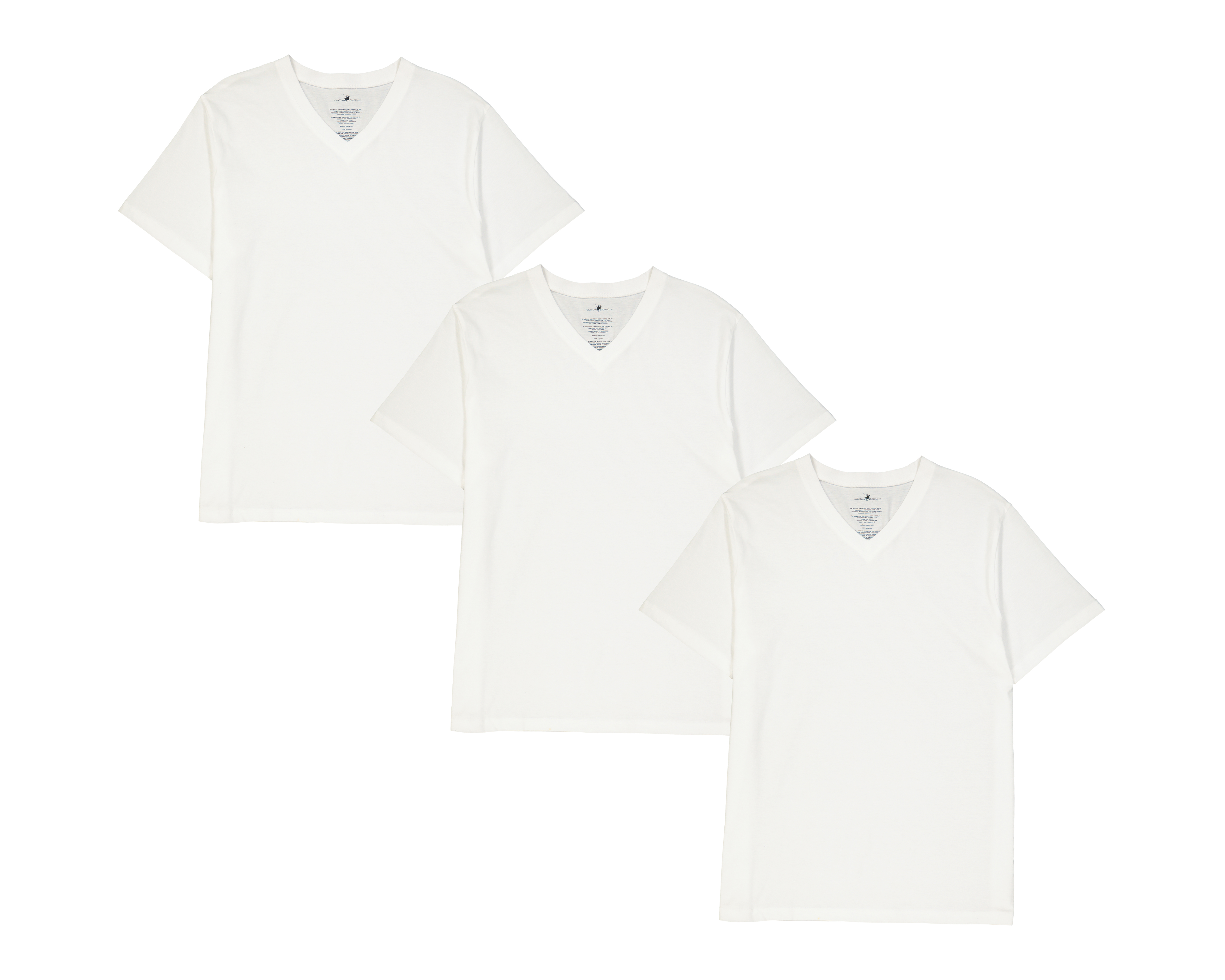 Playera Interior Cuello V York Team Polo Club 3 Piezas