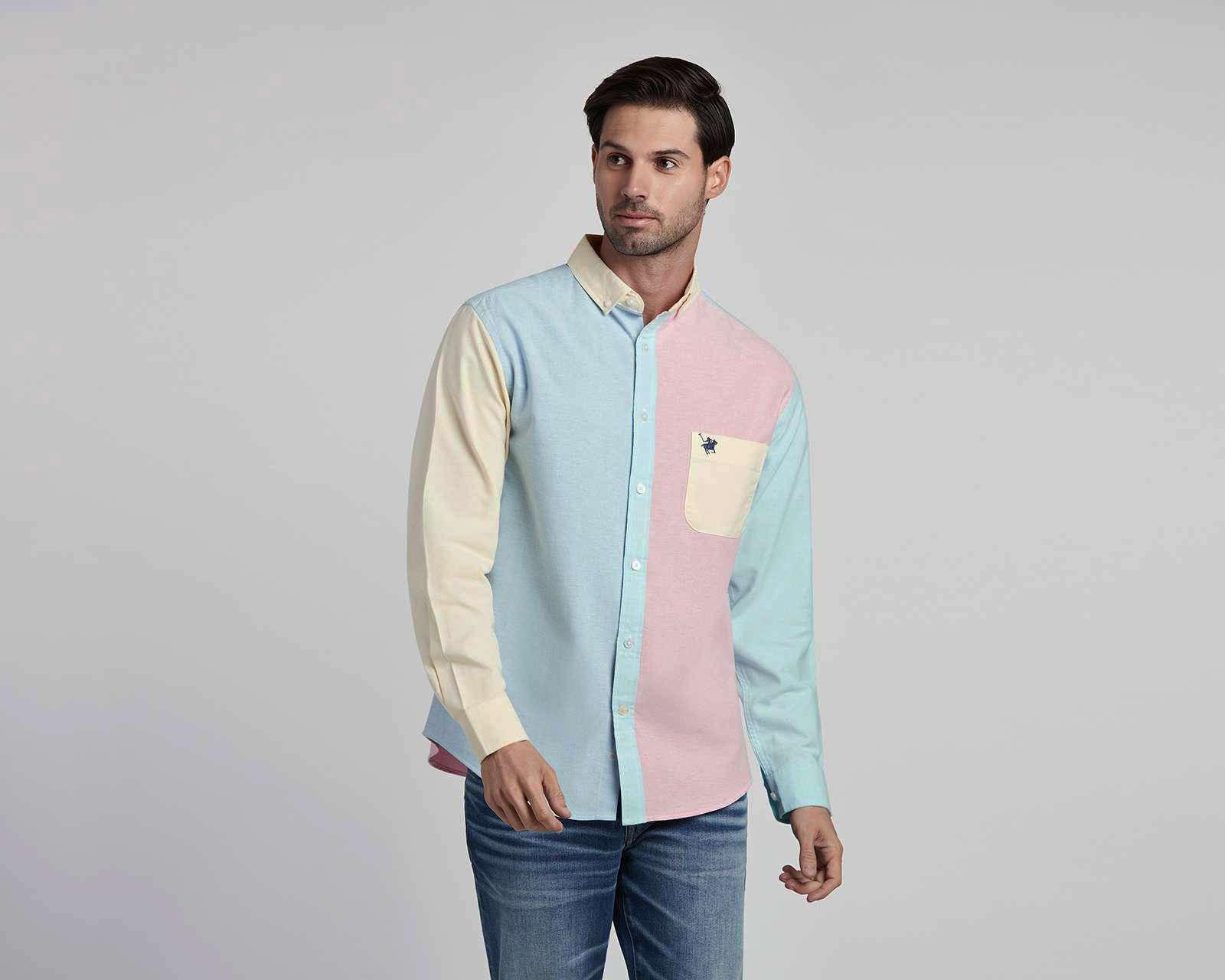 Camisa de Moda York Team Polo Club Slim Fit Multicolor