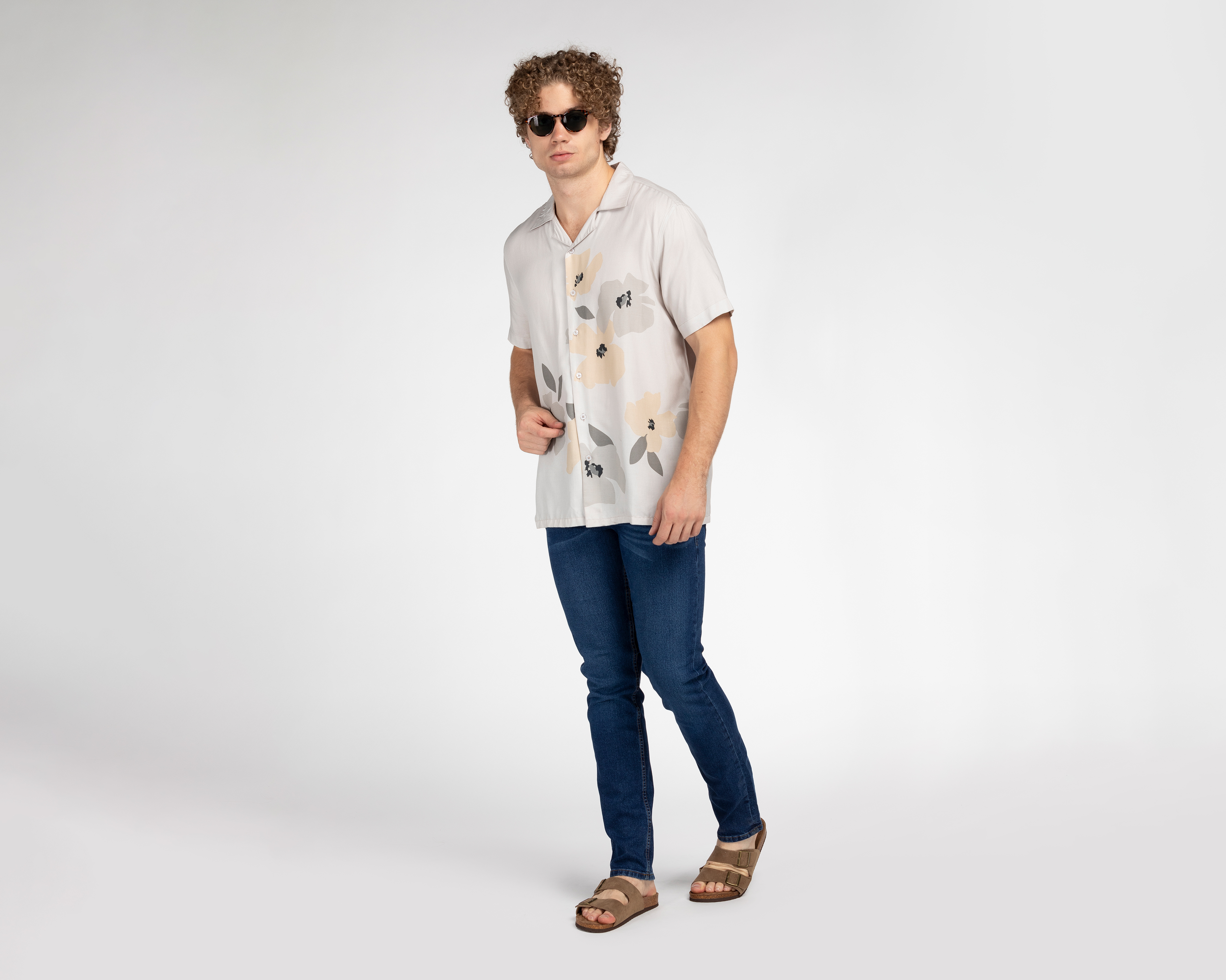 Foto 2 | Foto 2 | Camisa de Moda Porto Sur Floreada