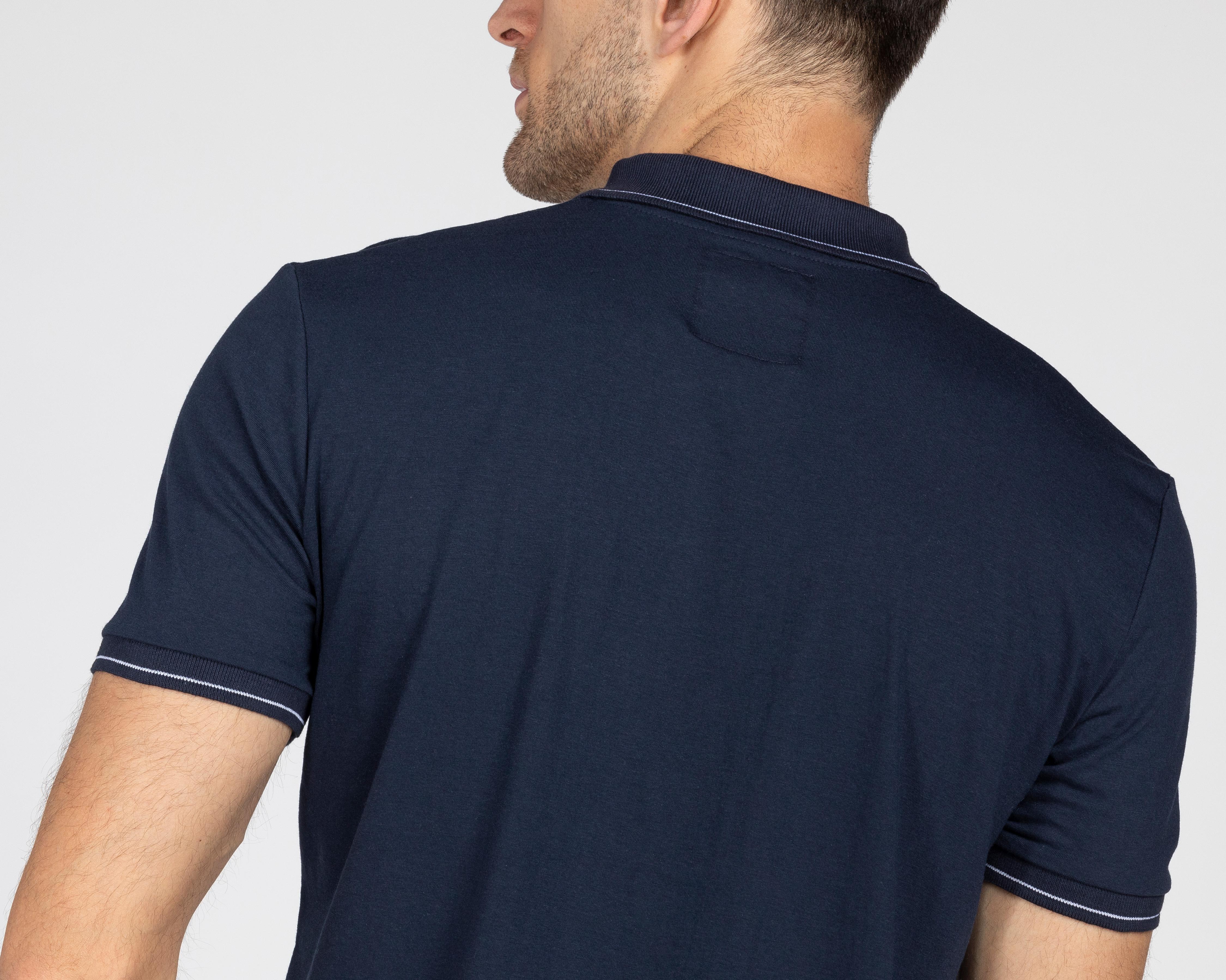 Foto 6 pulgar | Foto 5 | Playera Polo Refill Azul Marino para Hombre